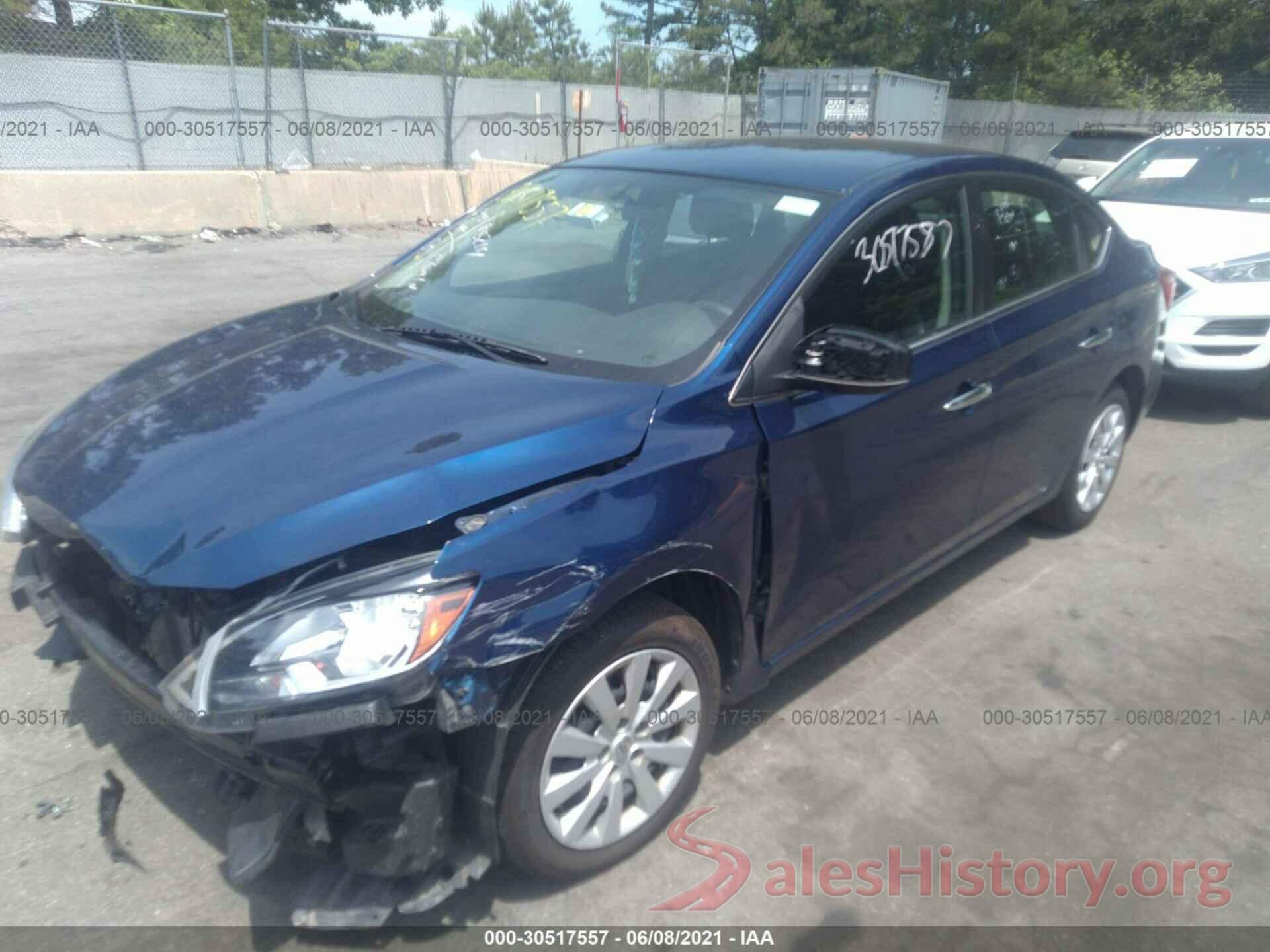 3N1AB7APXKY296143 2019 NISSAN SENTRA