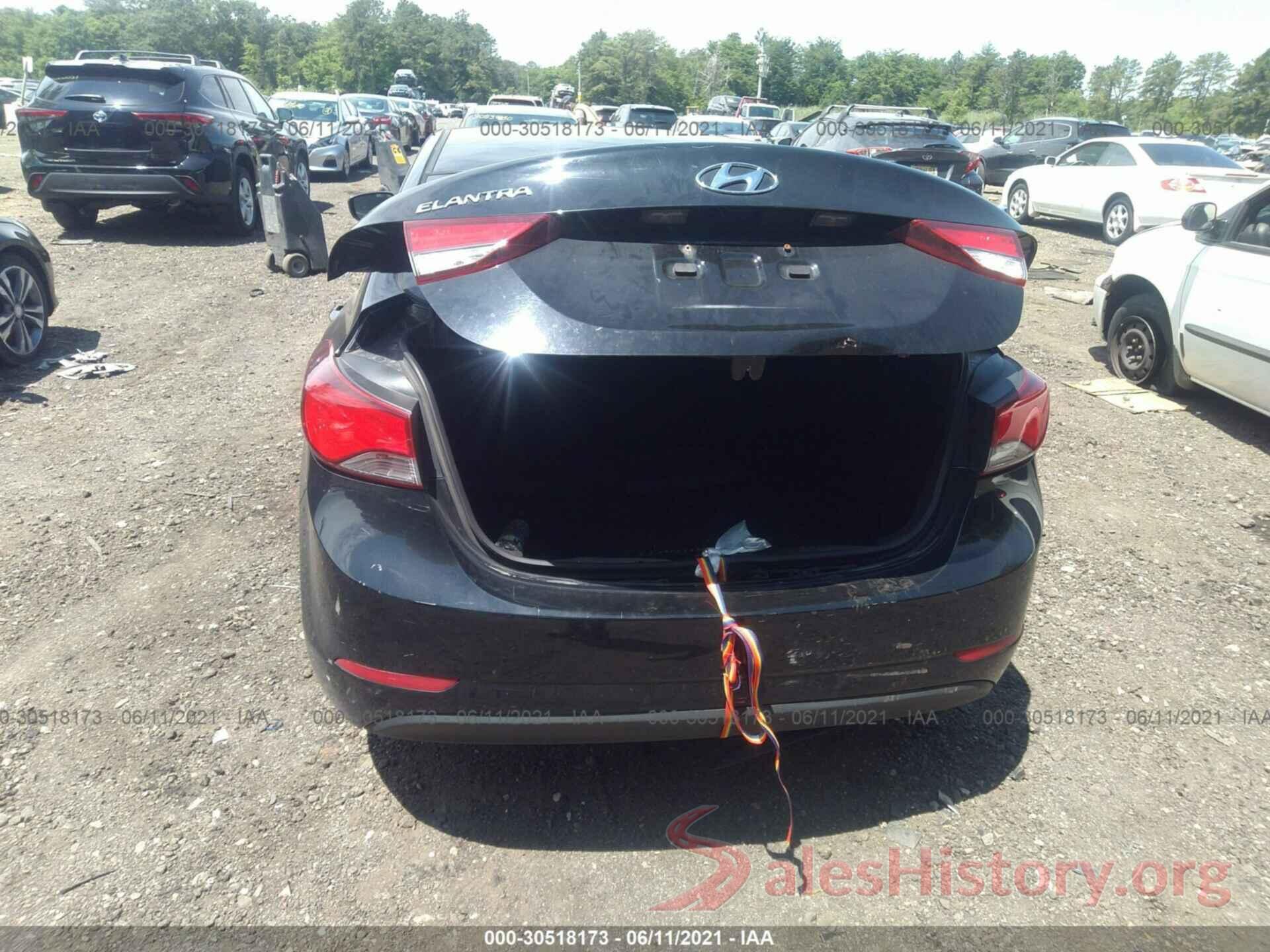 KMHDH4AE5GU501539 2016 HYUNDAI ELANTRA