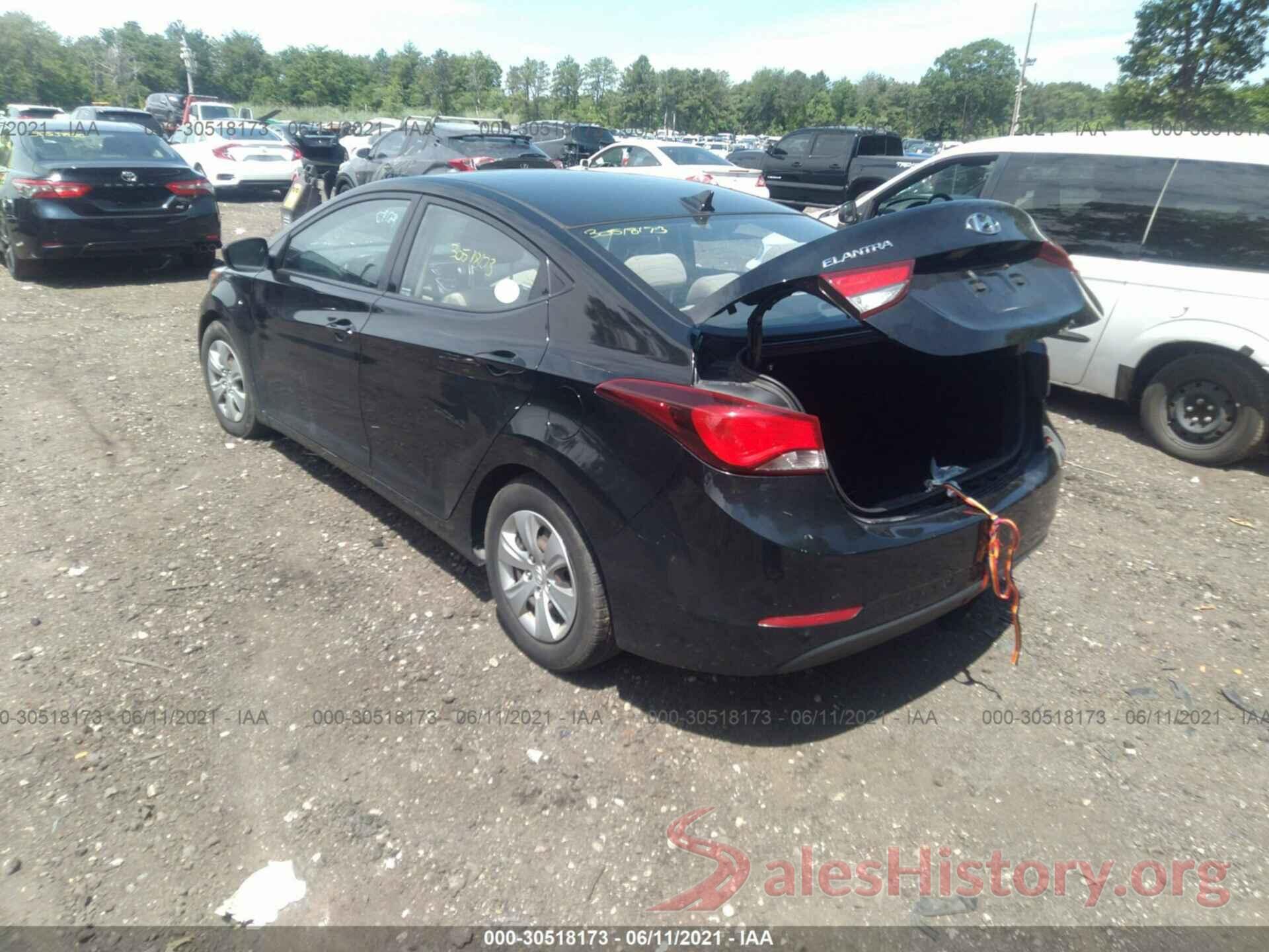 KMHDH4AE5GU501539 2016 HYUNDAI ELANTRA