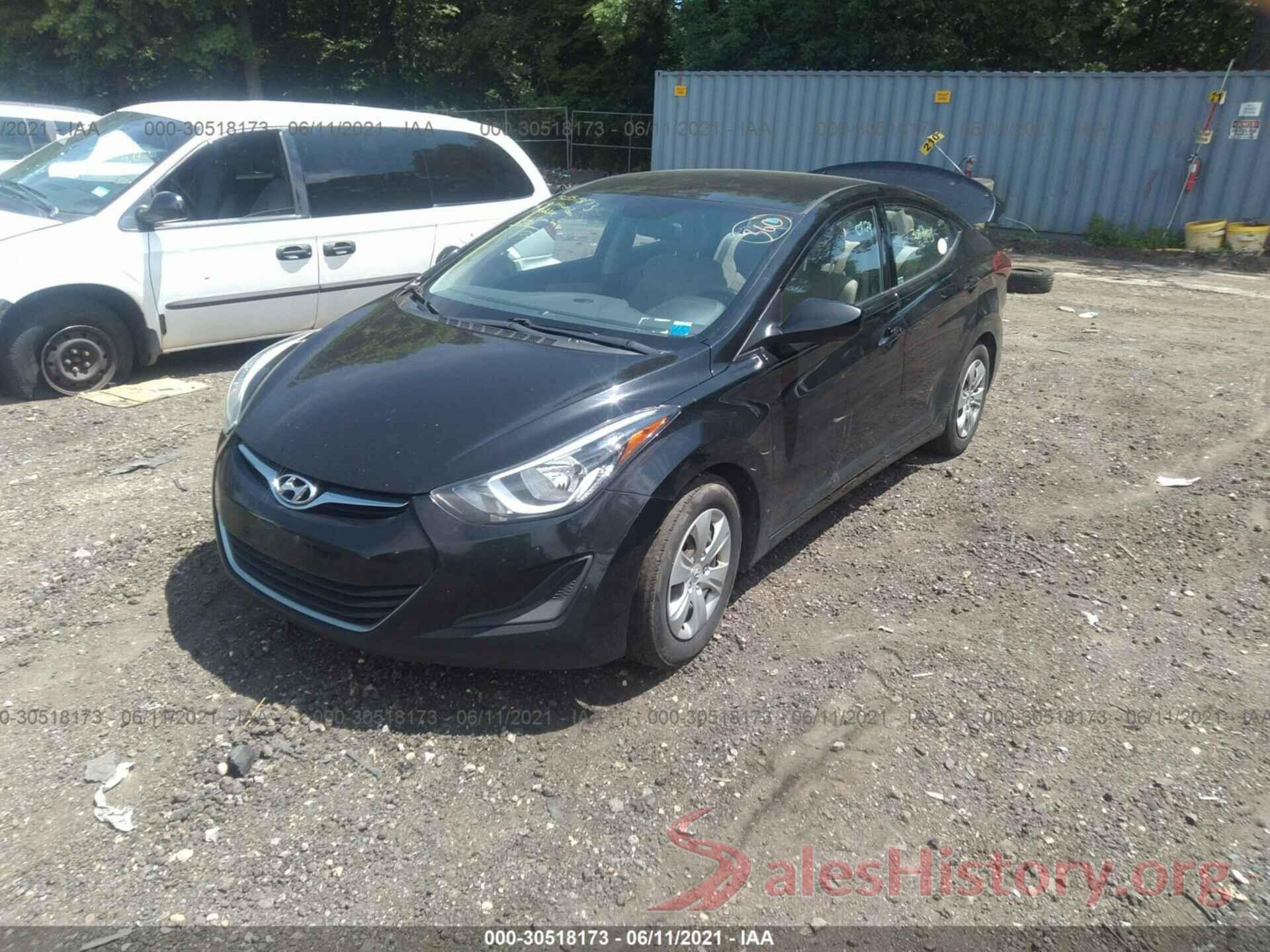 KMHDH4AE5GU501539 2016 HYUNDAI ELANTRA