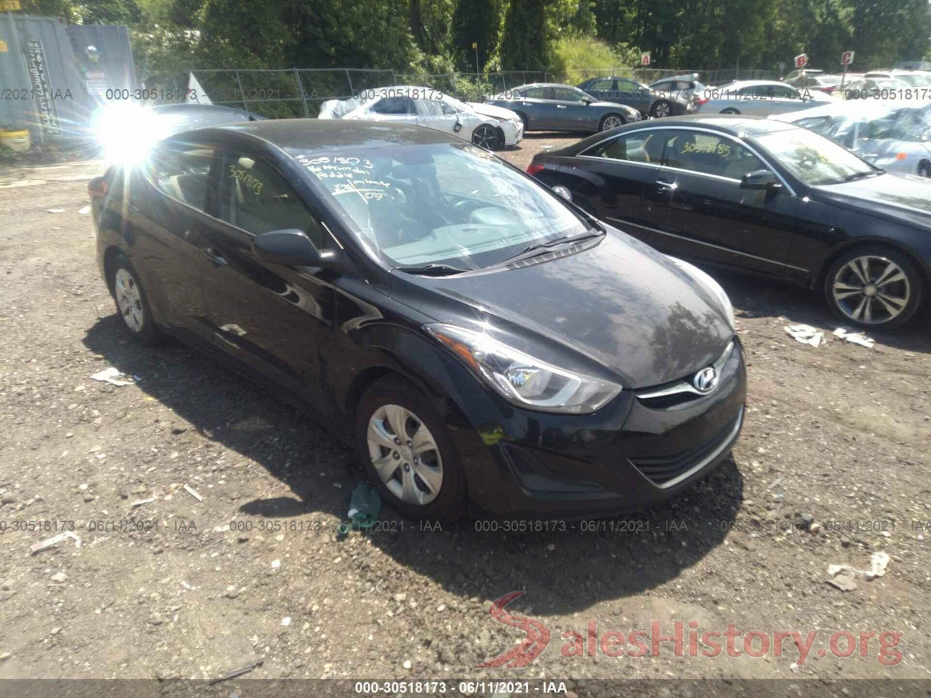 KMHDH4AE5GU501539 2016 HYUNDAI ELANTRA