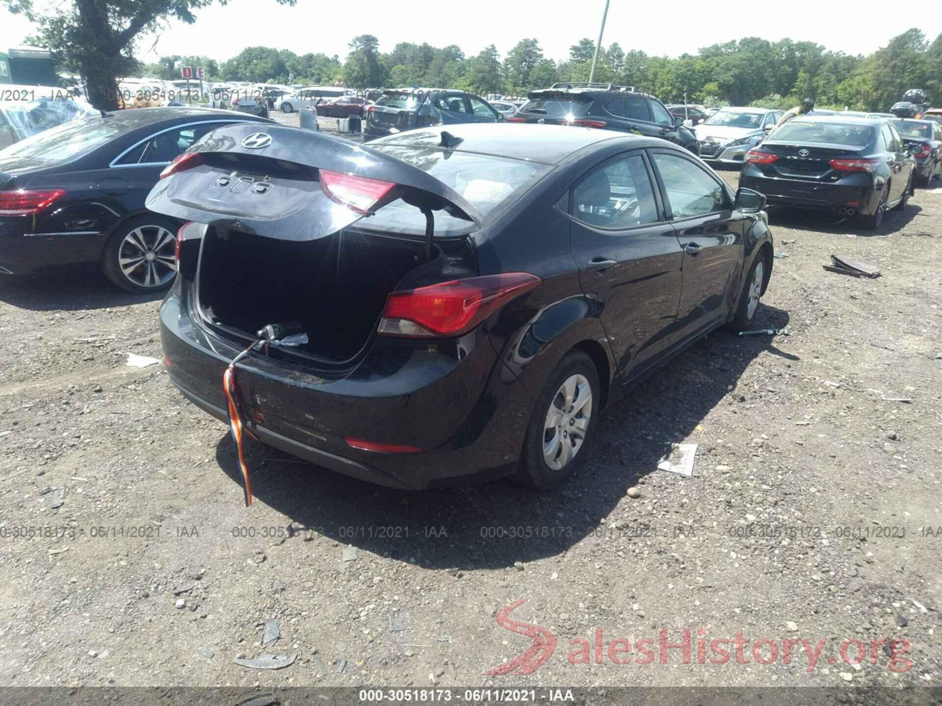 KMHDH4AE5GU501539 2016 HYUNDAI ELANTRA