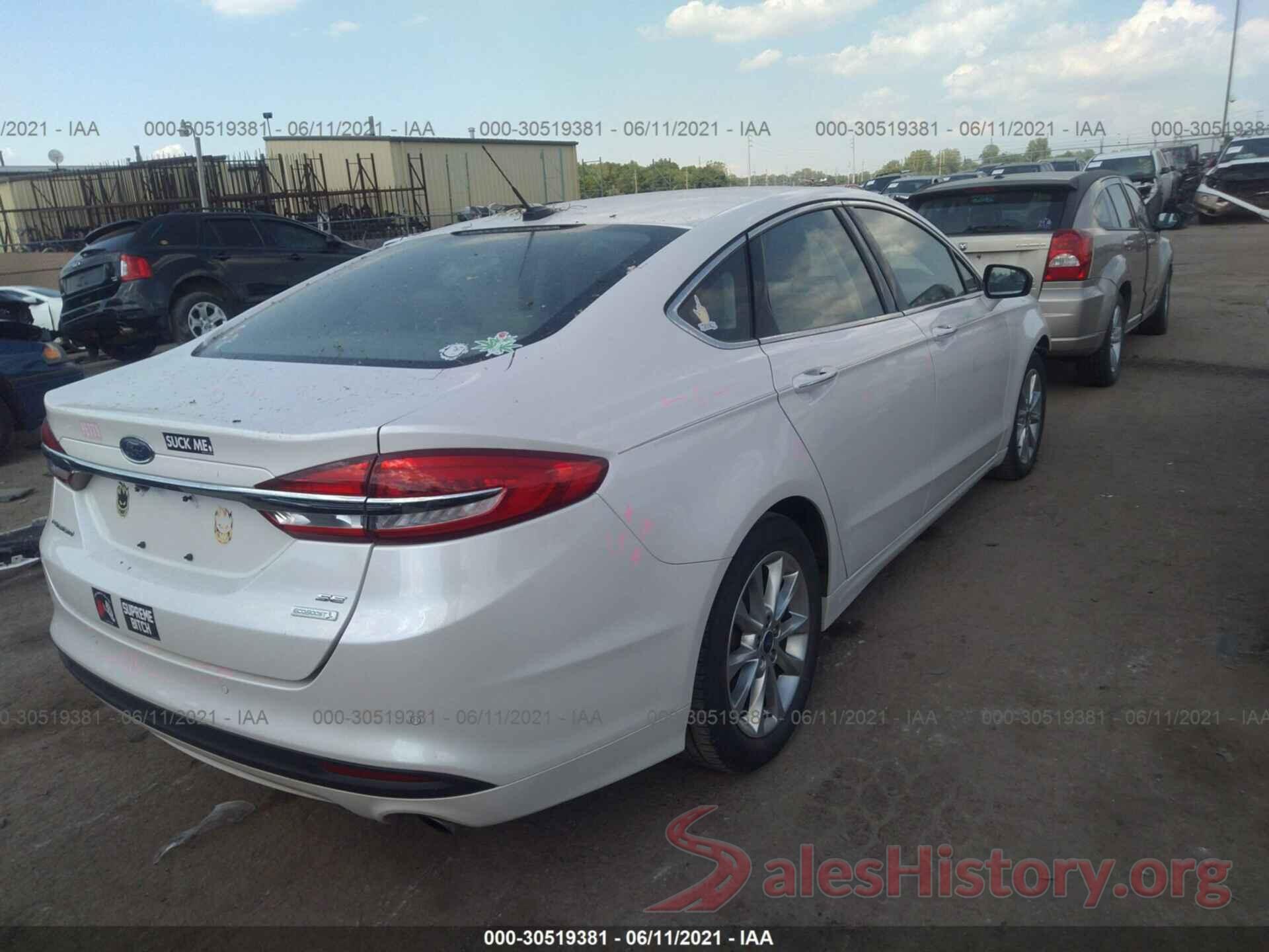 3FA6P0HD4HR220692 2017 FORD FUSION