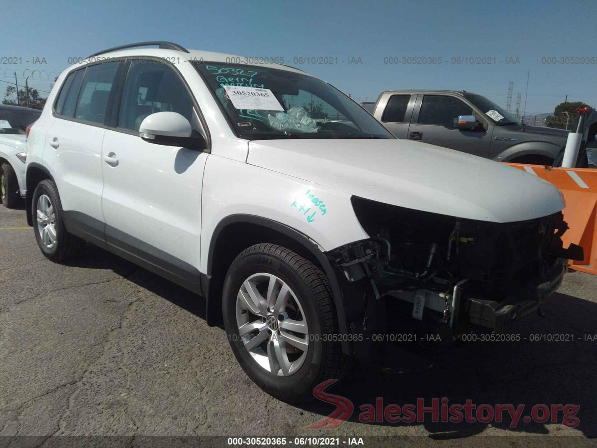 WVGBV7AX2HK026531 2017 VOLKSWAGEN TIGUAN