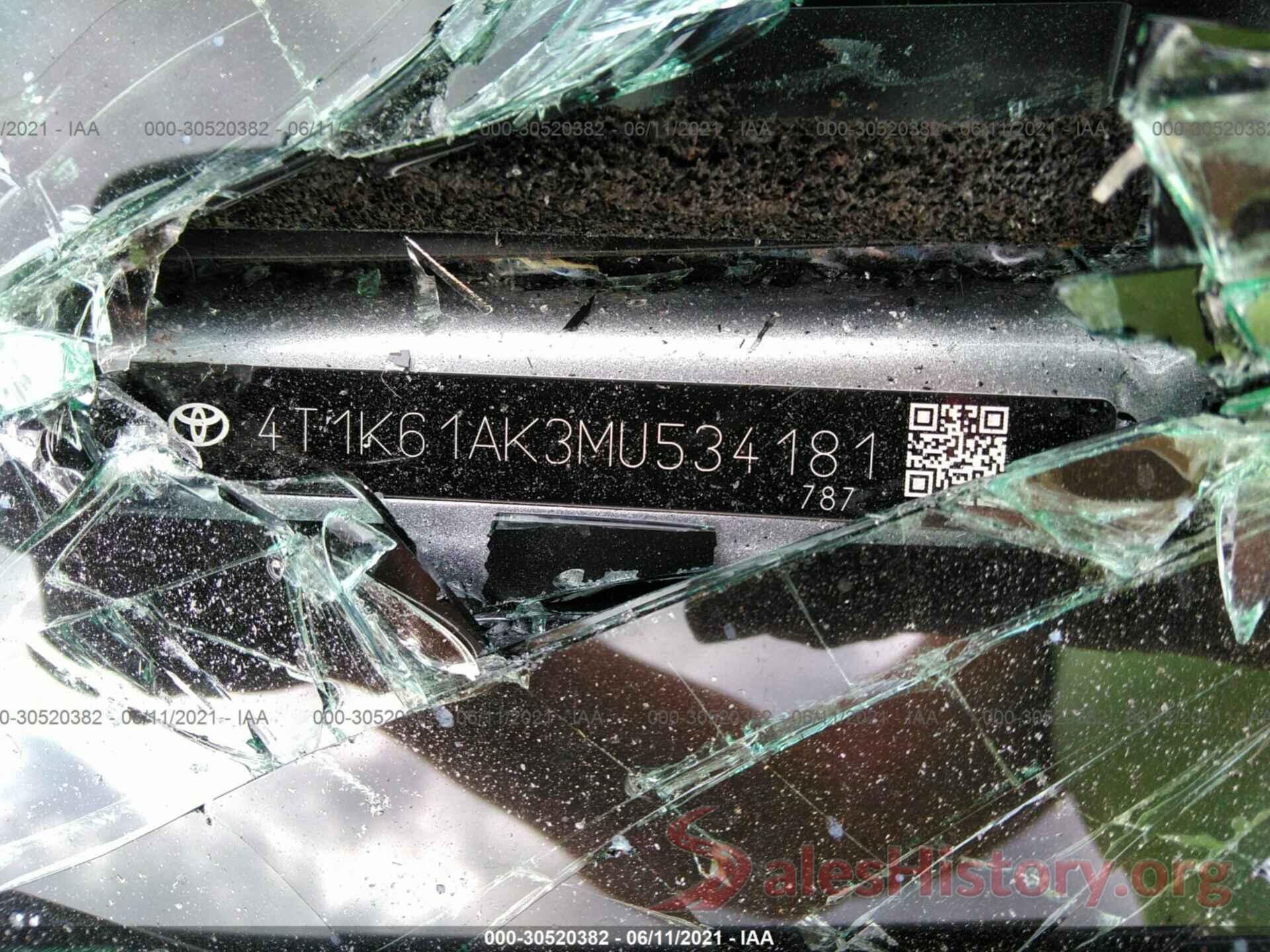 4T1K61AK3MU534181 2021 TOYOTA CAMRY