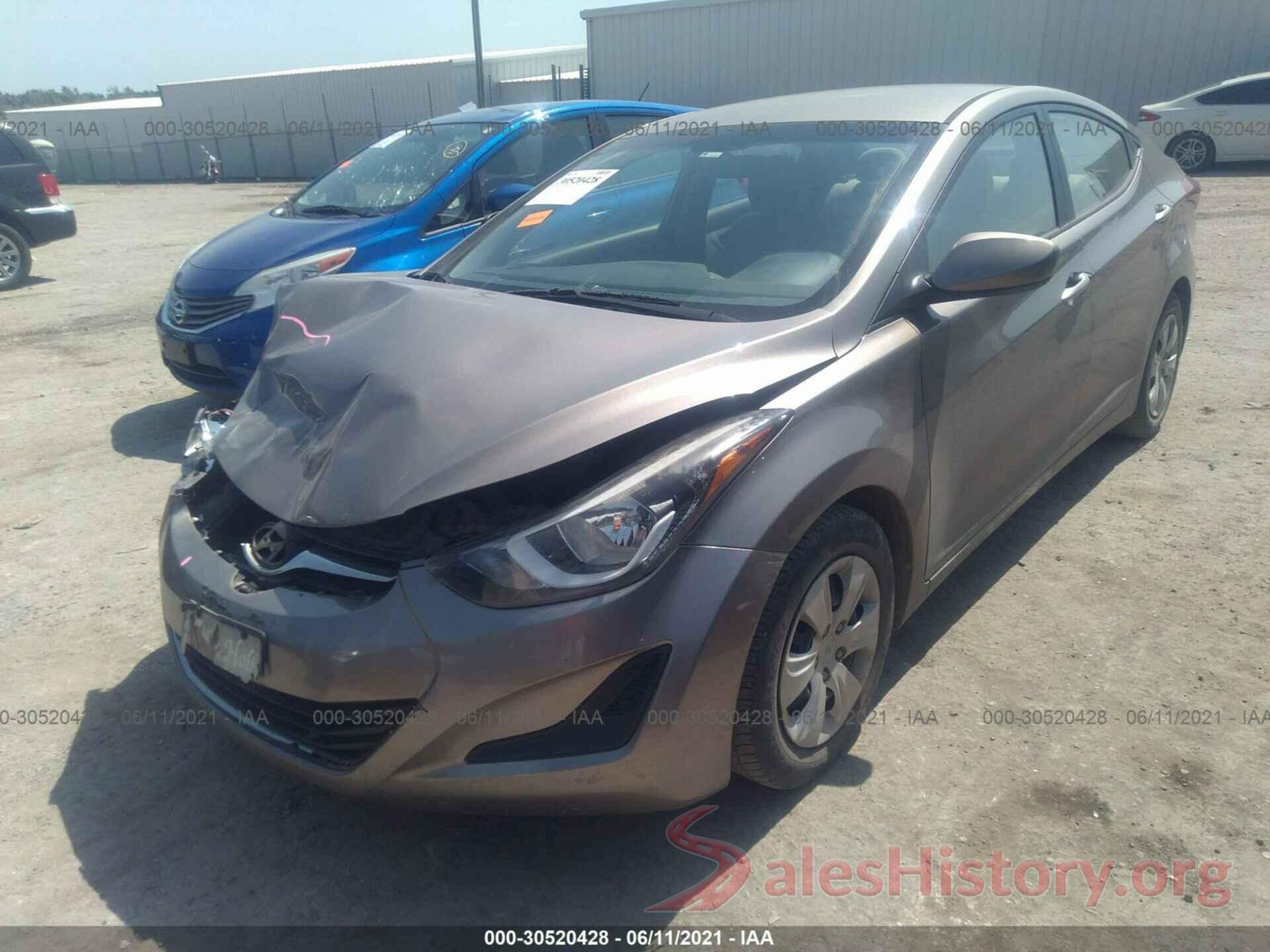 5NPDH4AE2GH693453 2016 HYUNDAI ELANTRA