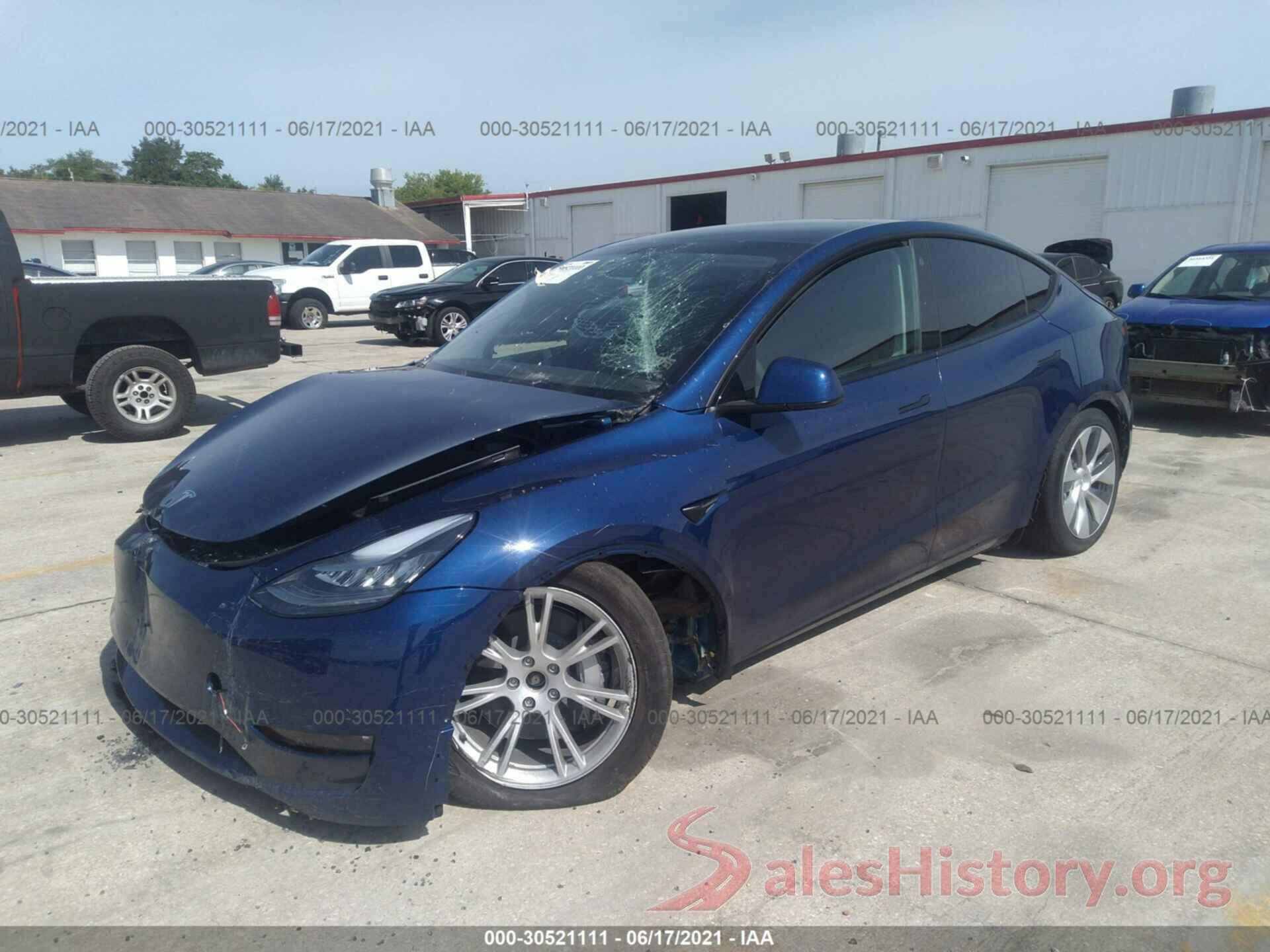 5YJYGAEE9MF134991 2021 TESLA MODEL Y