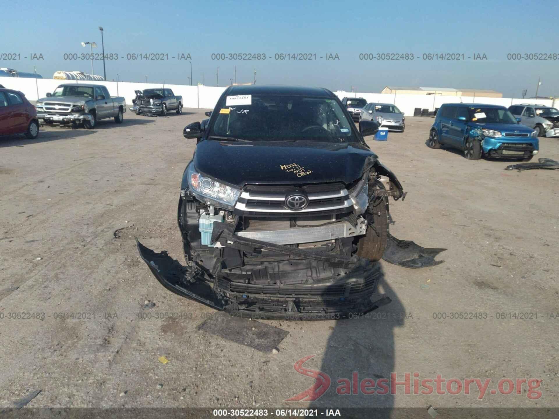 5TDZARFH9KS058310 2019 TOYOTA HIGHLANDER