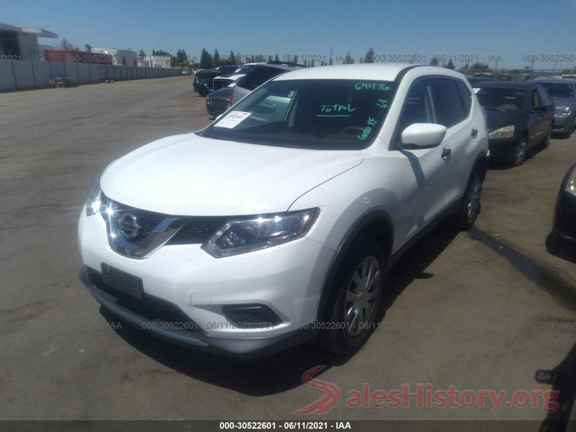 KNMAT2MV0GP669951 2016 NISSAN ROGUE