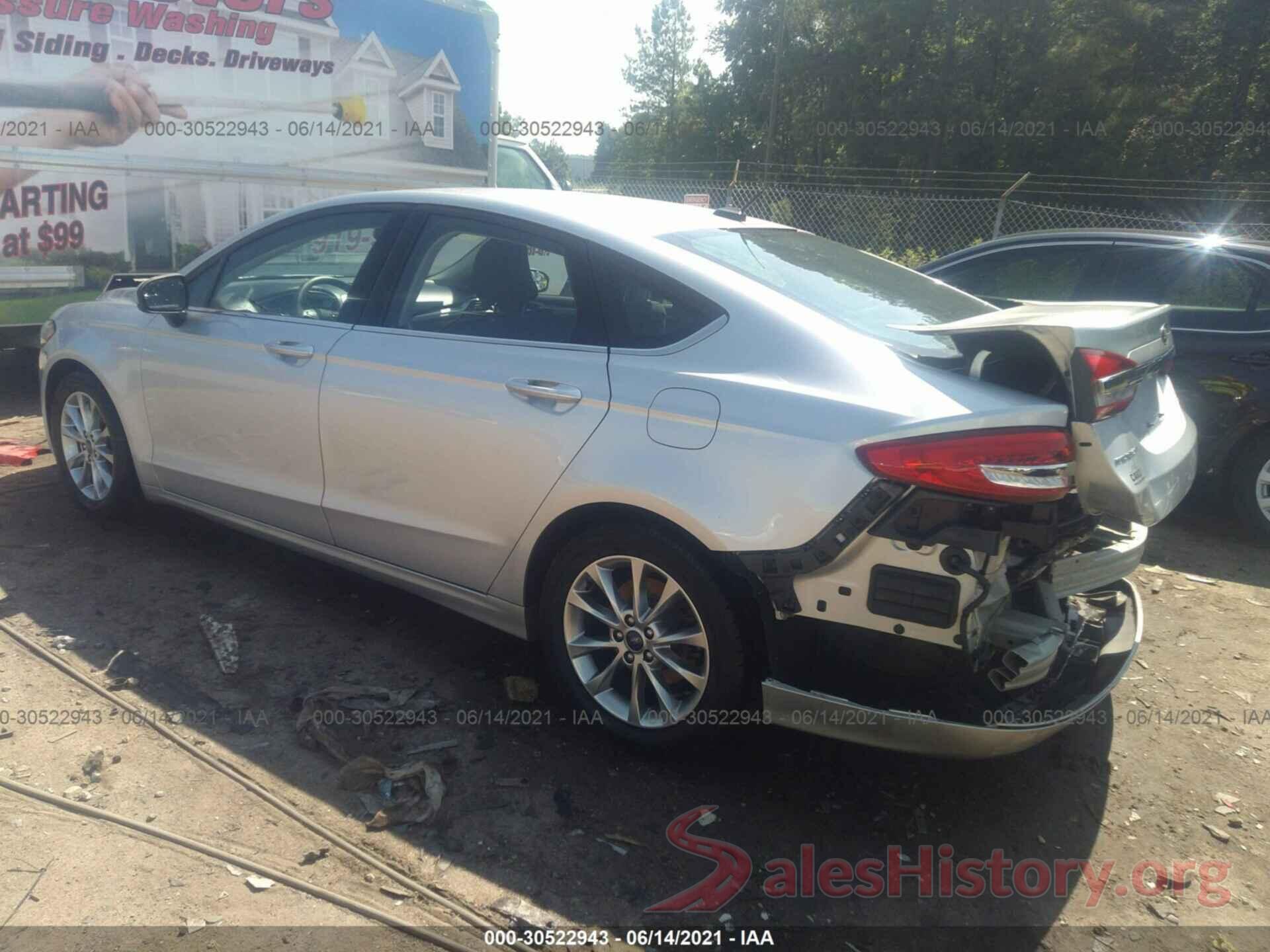 3FA6P0H79HR181205 2017 FORD FUSION