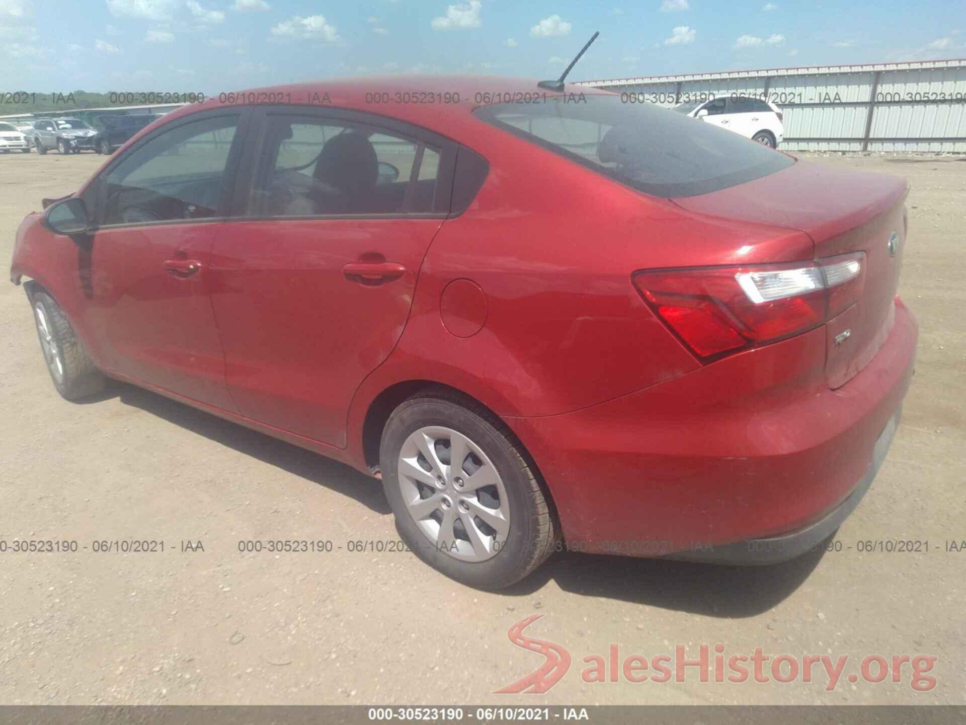 KNADM4A34H6016066 2017 KIA RIO