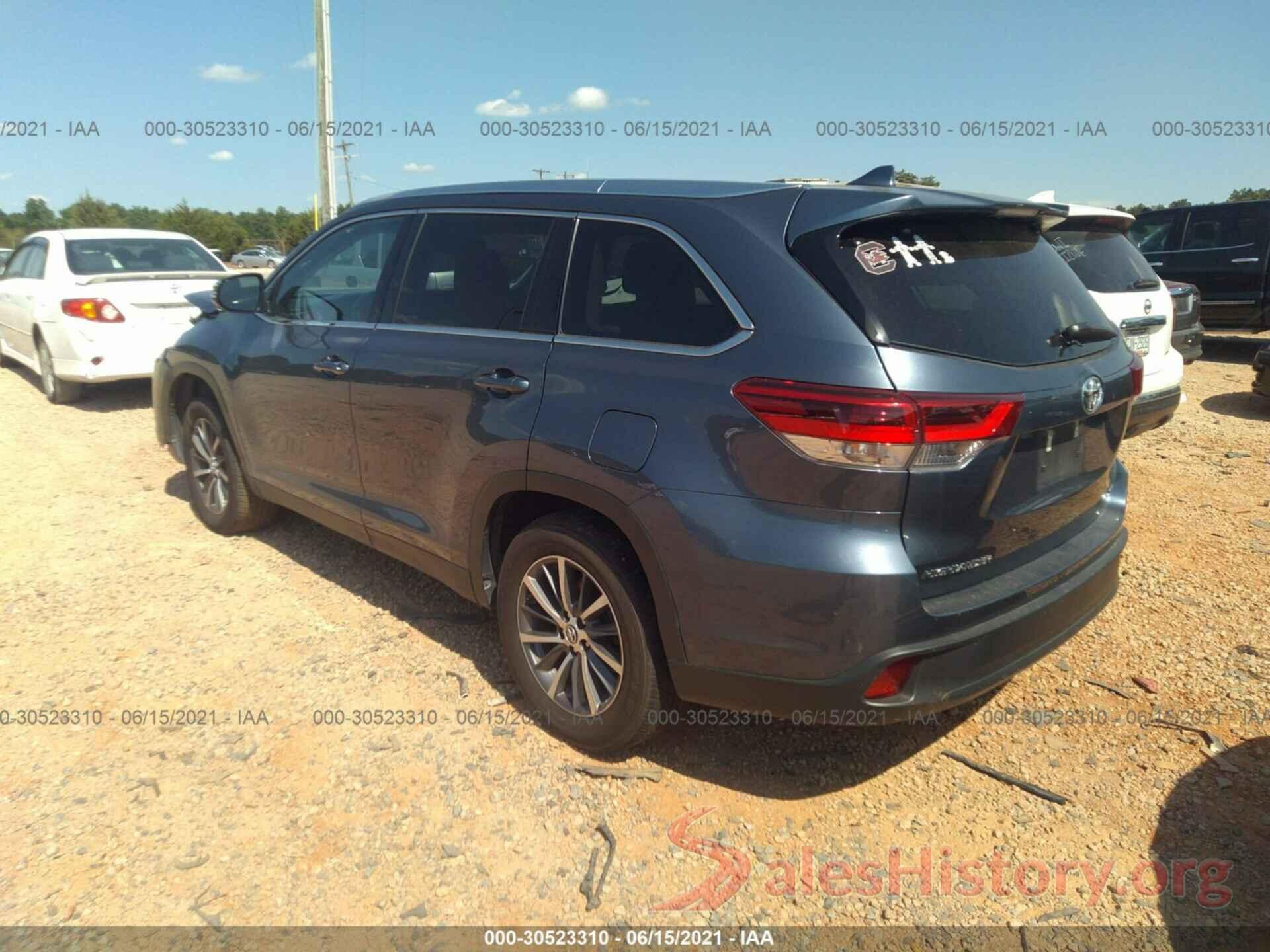 5TDKZRFH2KS342226 2019 TOYOTA HIGHLANDER