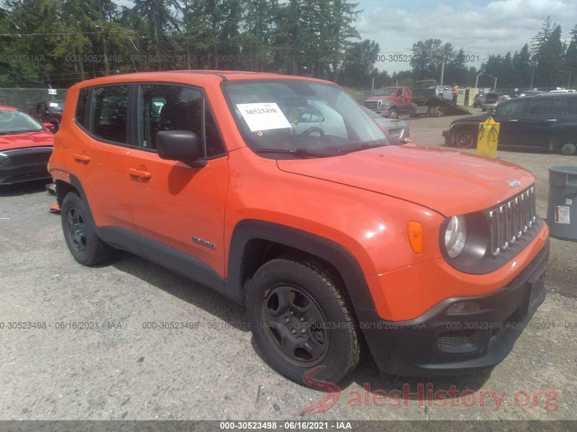 ZACCJAAT6GPC76387 2016 JEEP RENEGADE