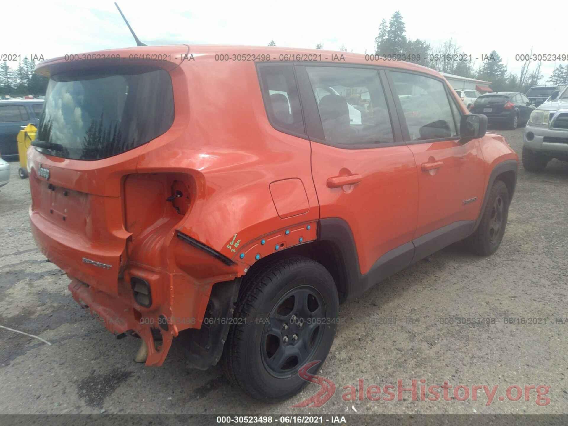 ZACCJAAT6GPC76387 2016 JEEP RENEGADE