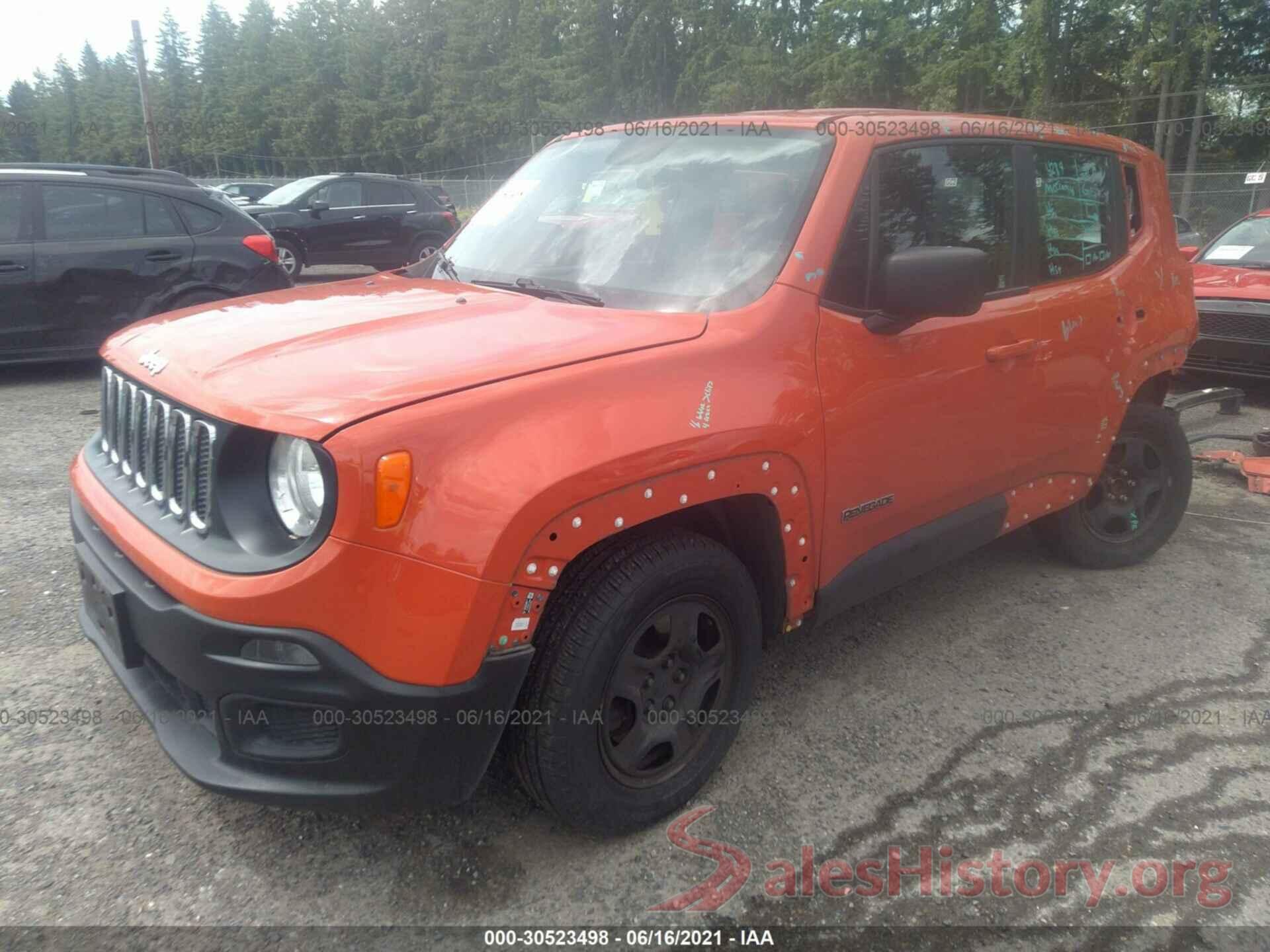 ZACCJAAT6GPC76387 2016 JEEP RENEGADE