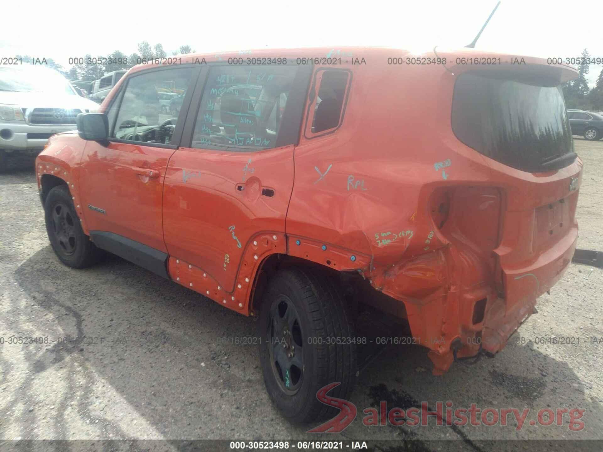 ZACCJAAT6GPC76387 2016 JEEP RENEGADE