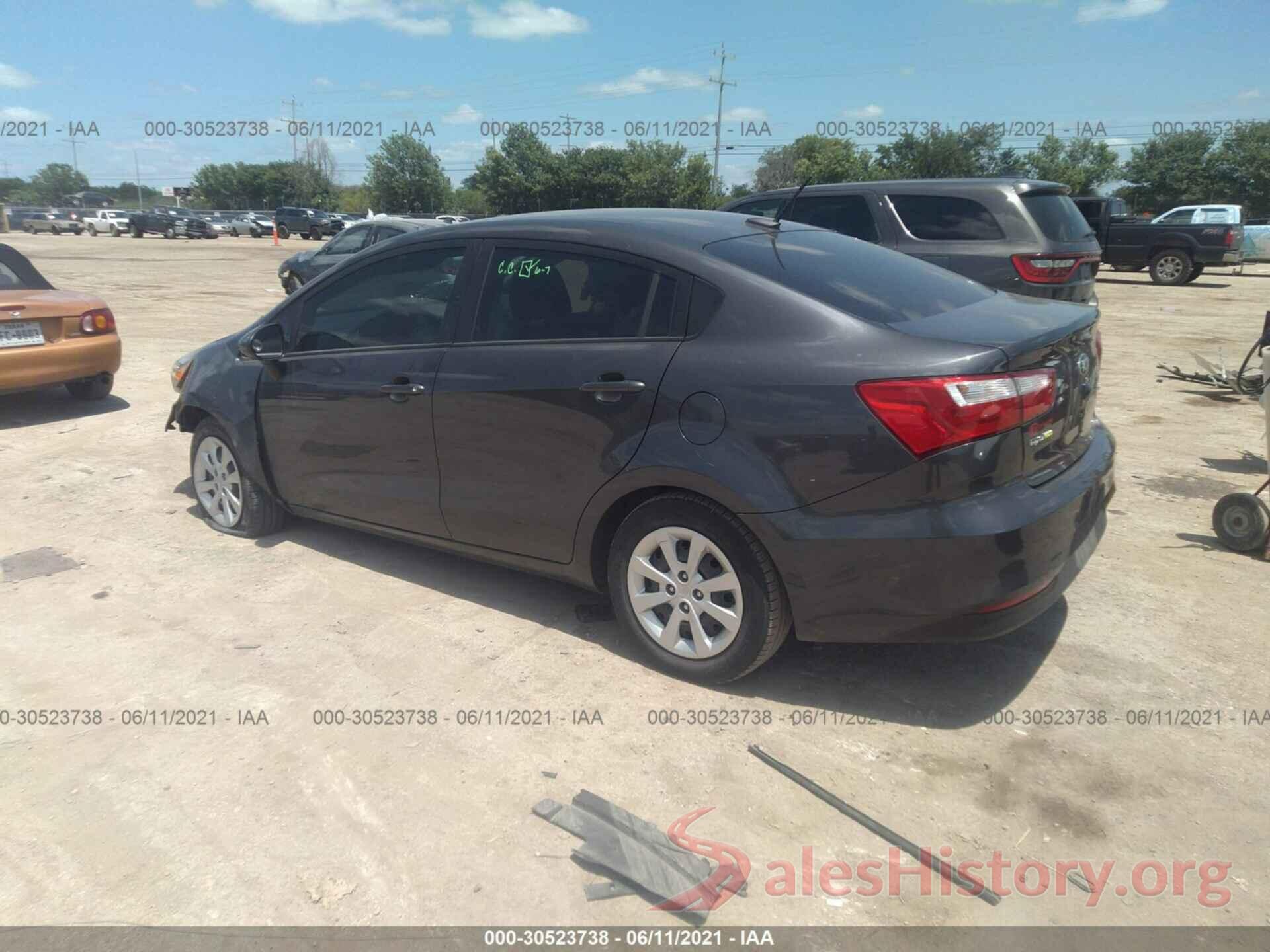 KNADN4A37G6576496 2016 KIA RIO