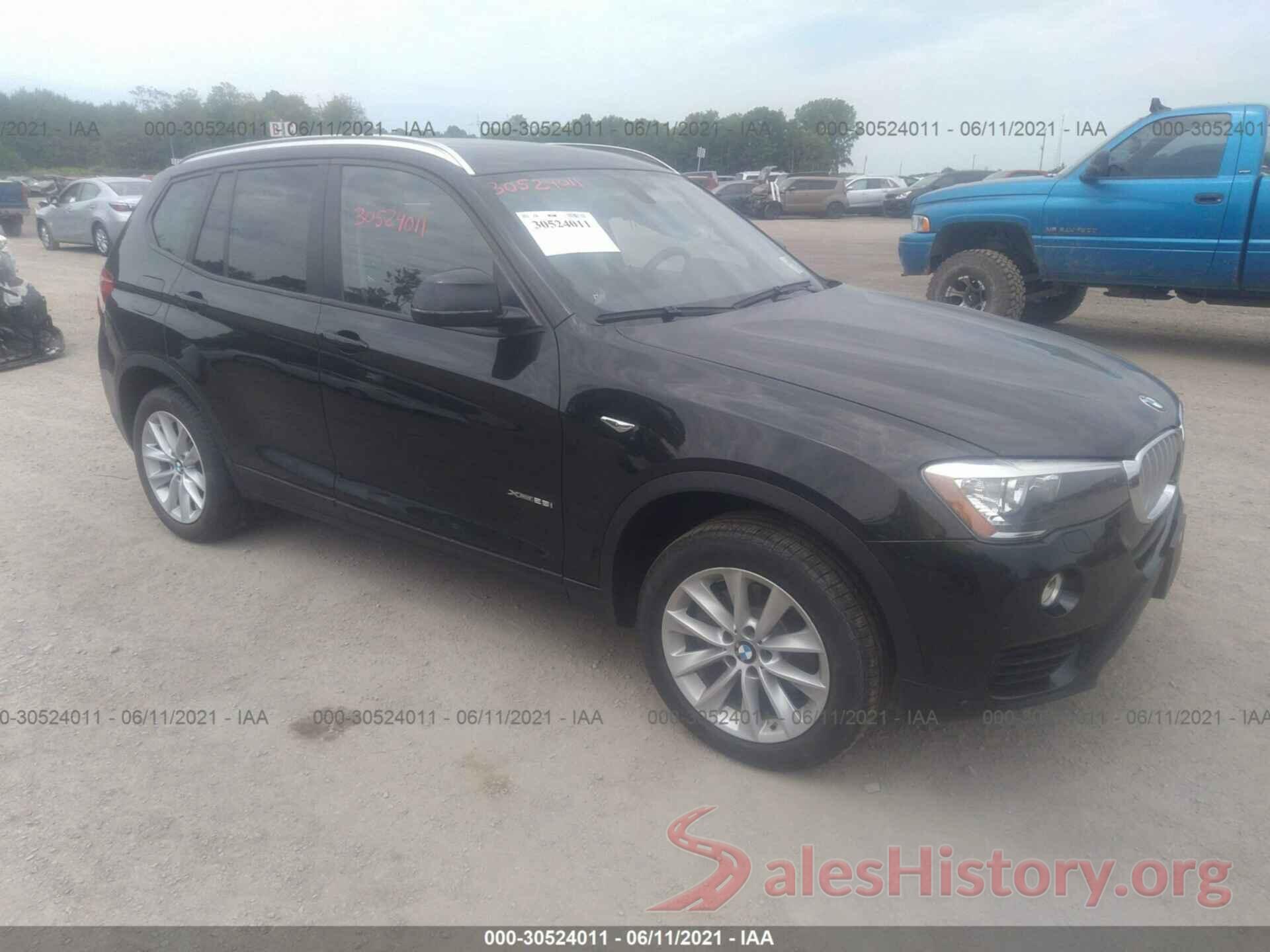 5UXWX9C30H0W77110 2017 BMW X3