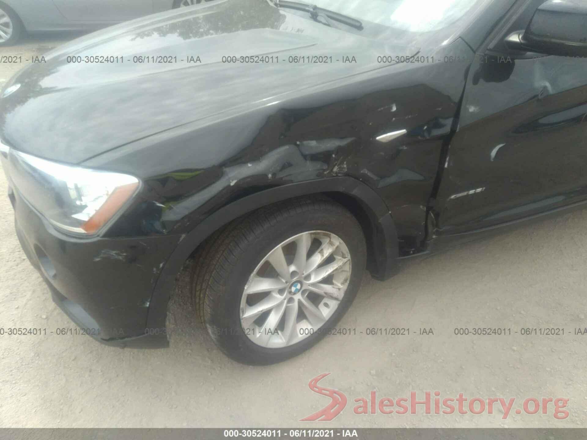 5UXWX9C30H0W77110 2017 BMW X3