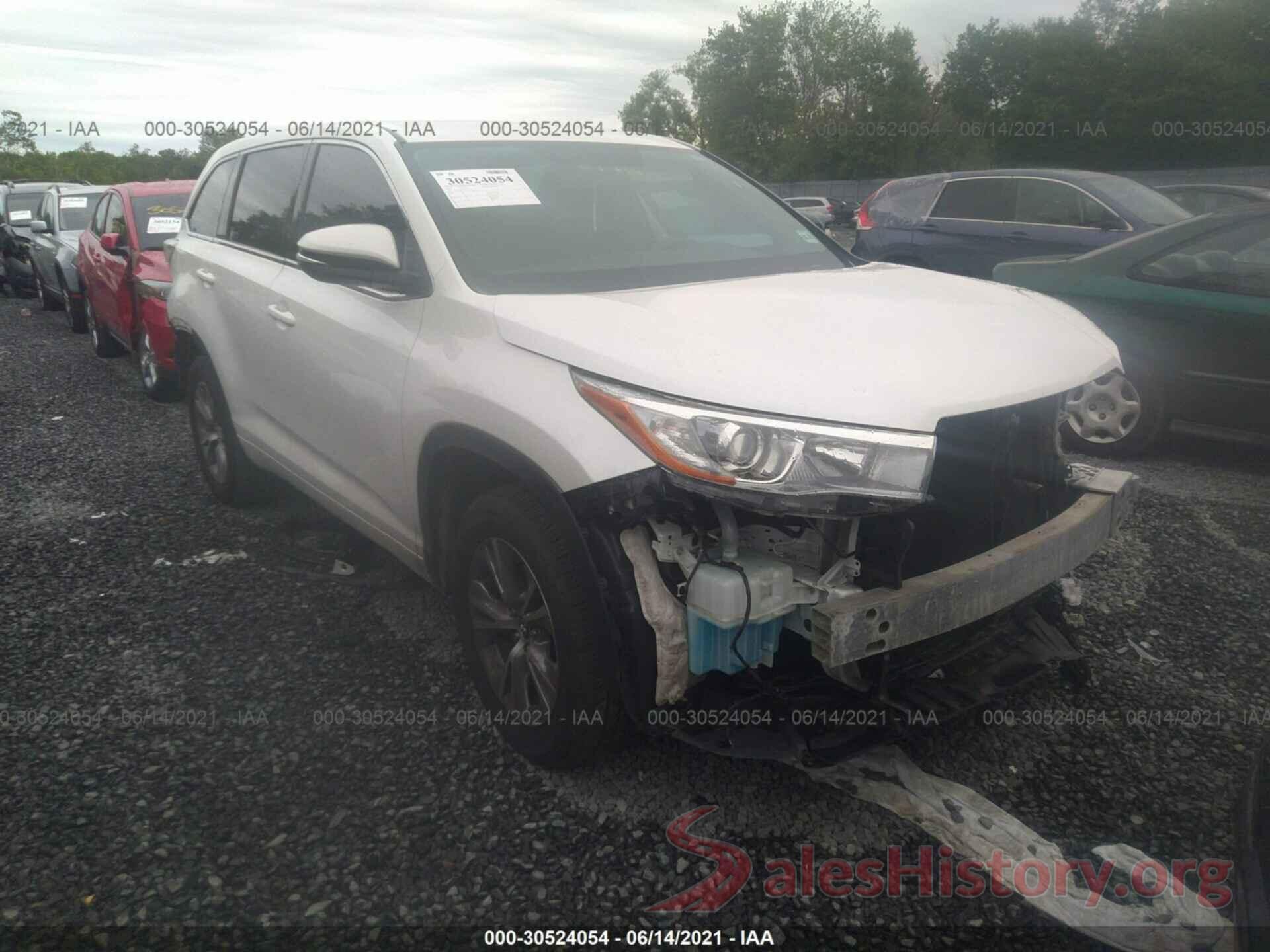 5TDZKRFH3GS163526 2016 TOYOTA HIGHLANDER