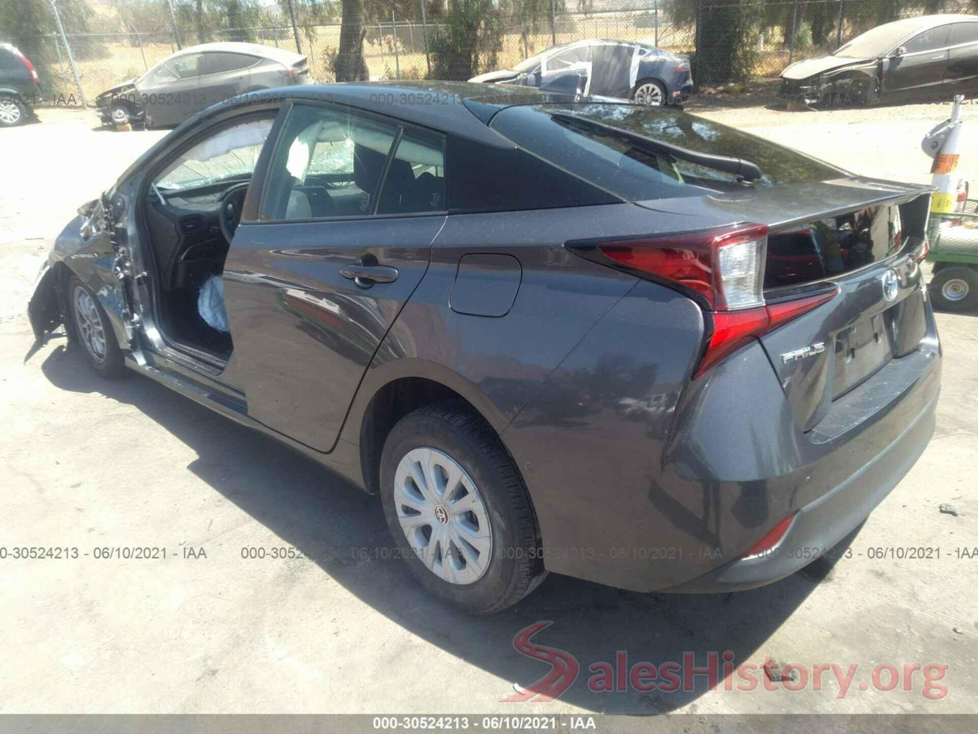 JTDKARFU9K3087418 2019 TOYOTA PRIUS