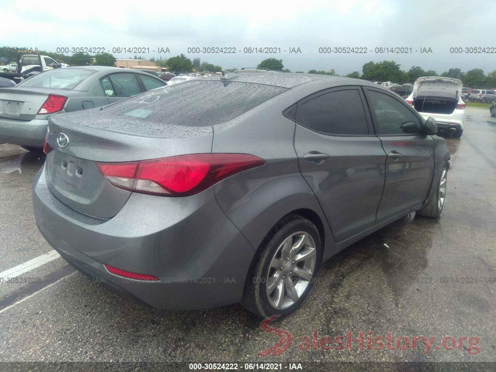 KMHDH4AE2GU570267 2016 HYUNDAI ELANTRA