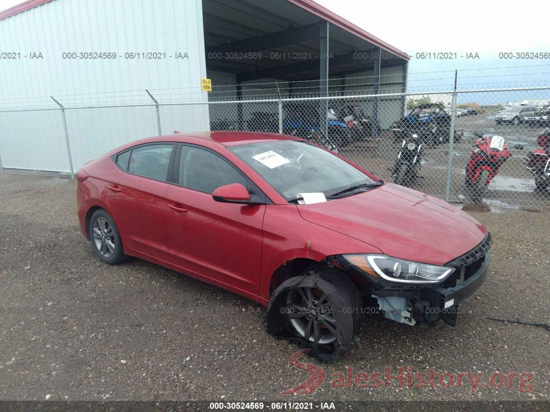 5NPD84LF1JH263216 2018 HYUNDAI ELANTRA