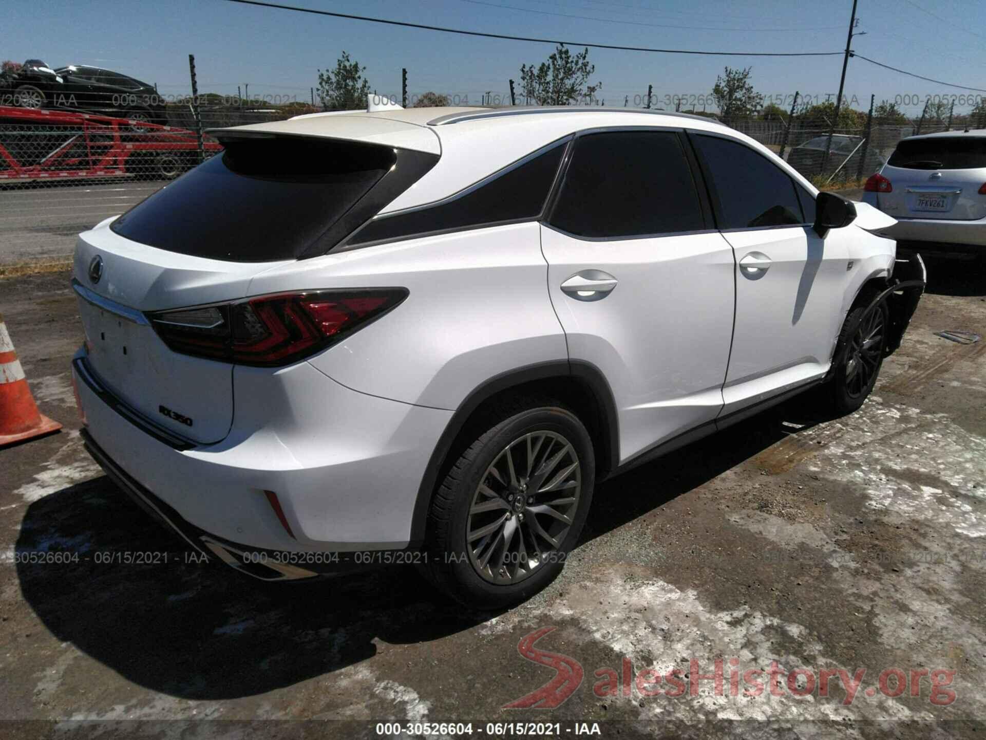 2T2ZZMCA0HC073522 2017 LEXUS RX