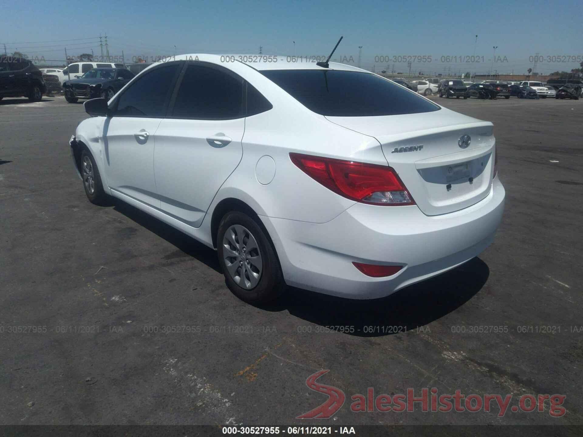 KMHCT4AEXGU068584 2016 HYUNDAI ACCENT