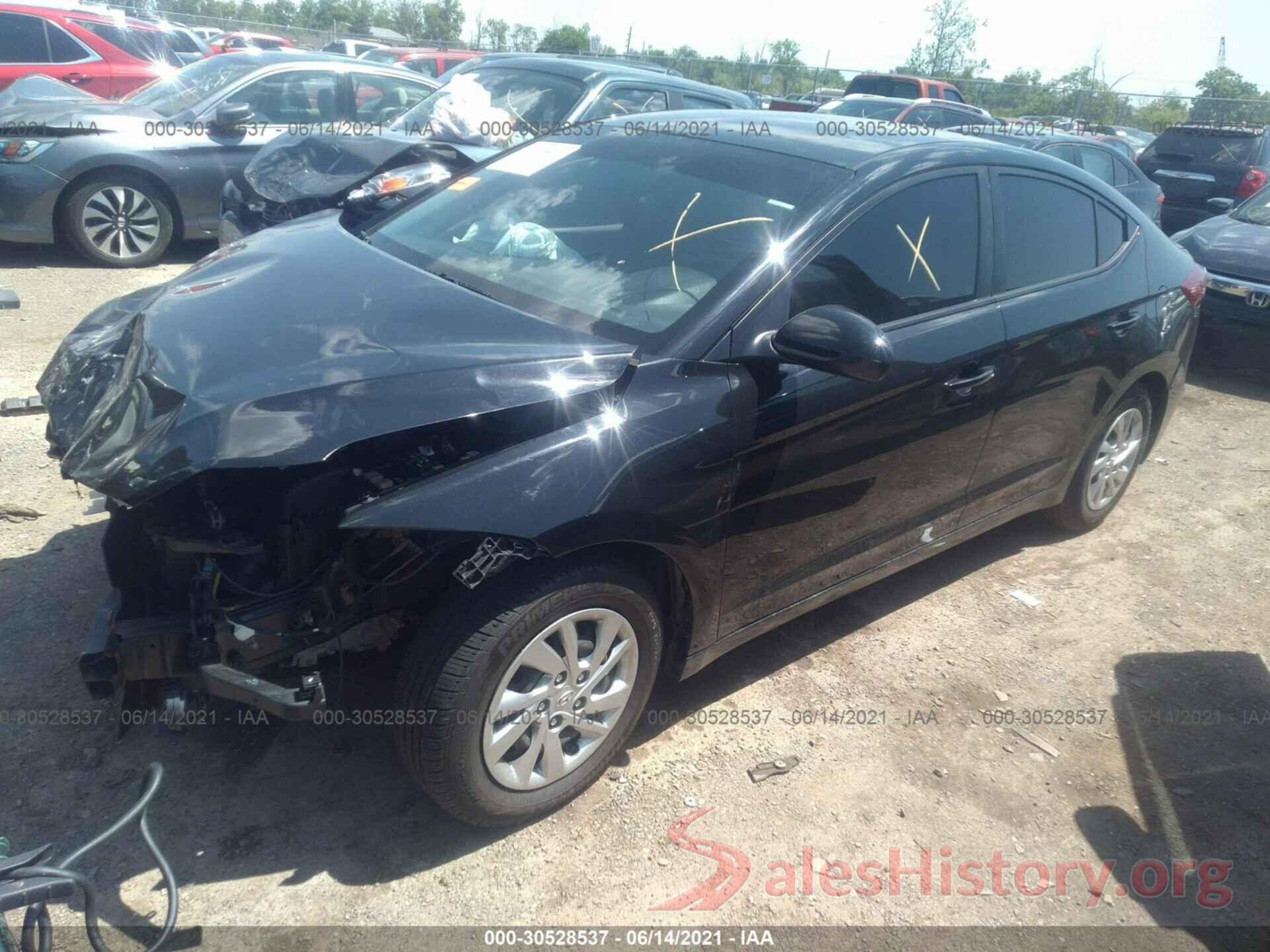 KMHD74LF2HU371049 2017 HYUNDAI ELANTRA