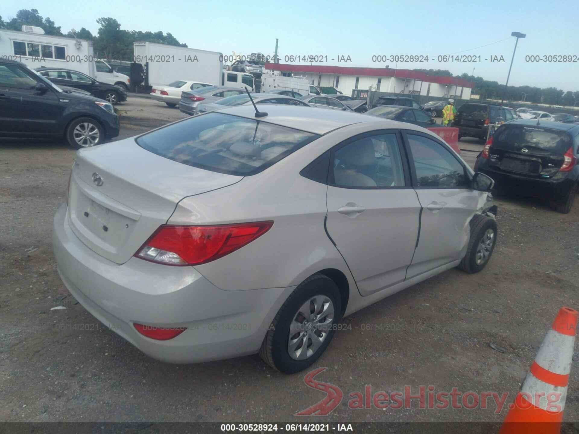 KMHCT4AE5GU068072 2016 HYUNDAI ACCENT