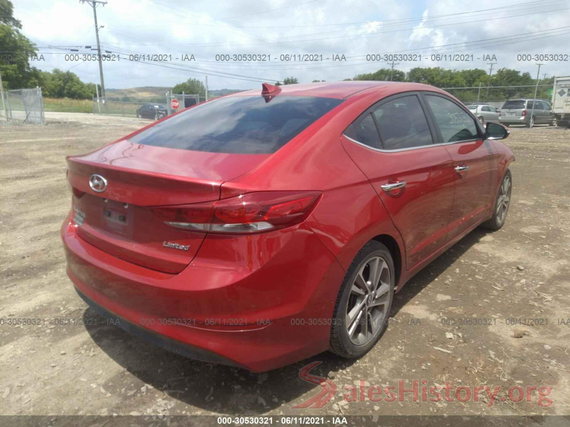 5NPD84LF5HH011401 2017 HYUNDAI ELANTRA