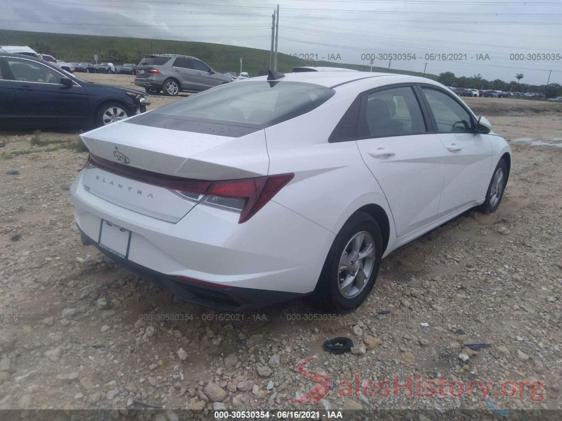 5NPLL4AG1MH033945 2021 HYUNDAI ELANTRA