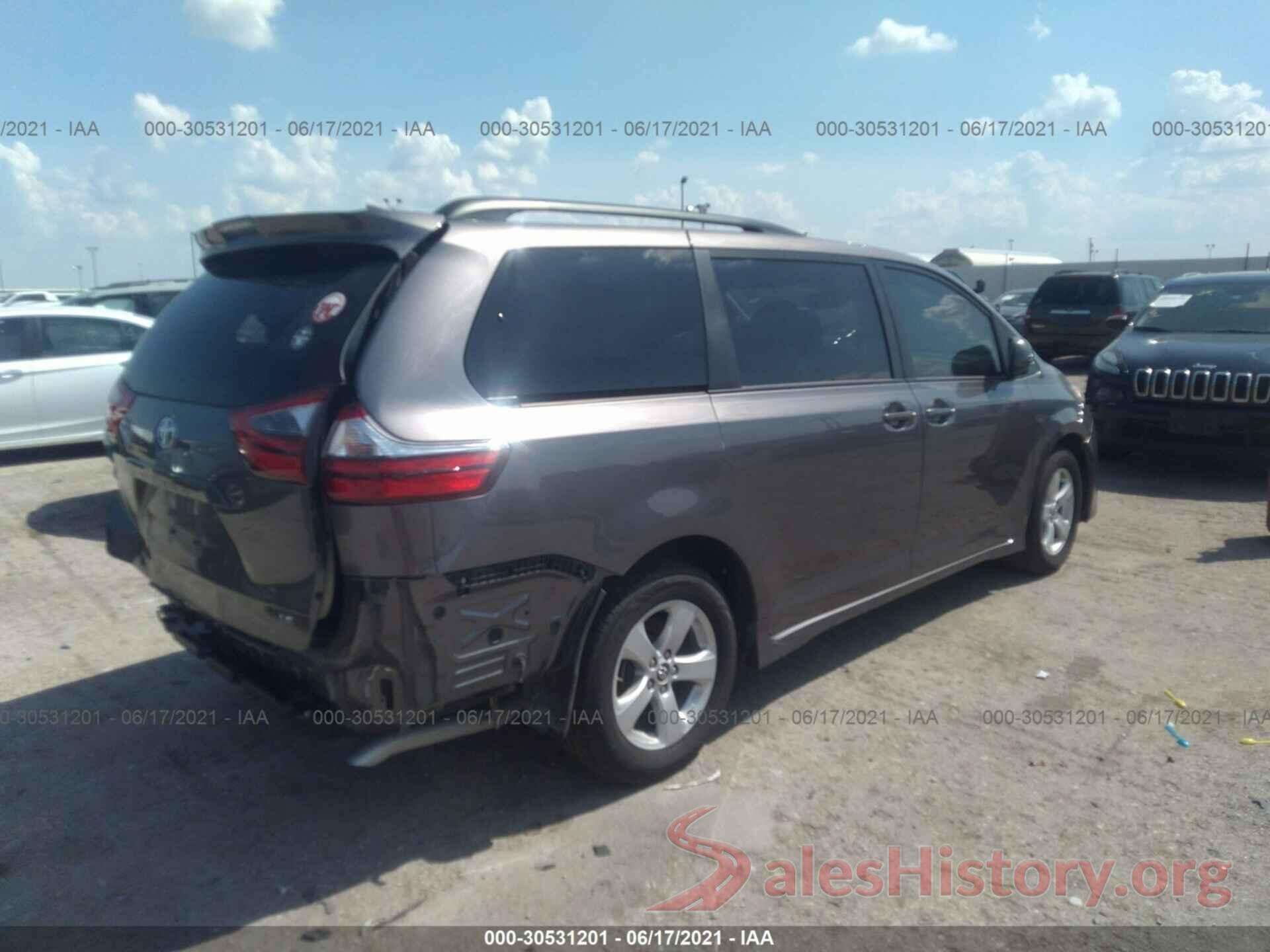 5TDKZ3DC3LS054303 2020 TOYOTA SIENNA