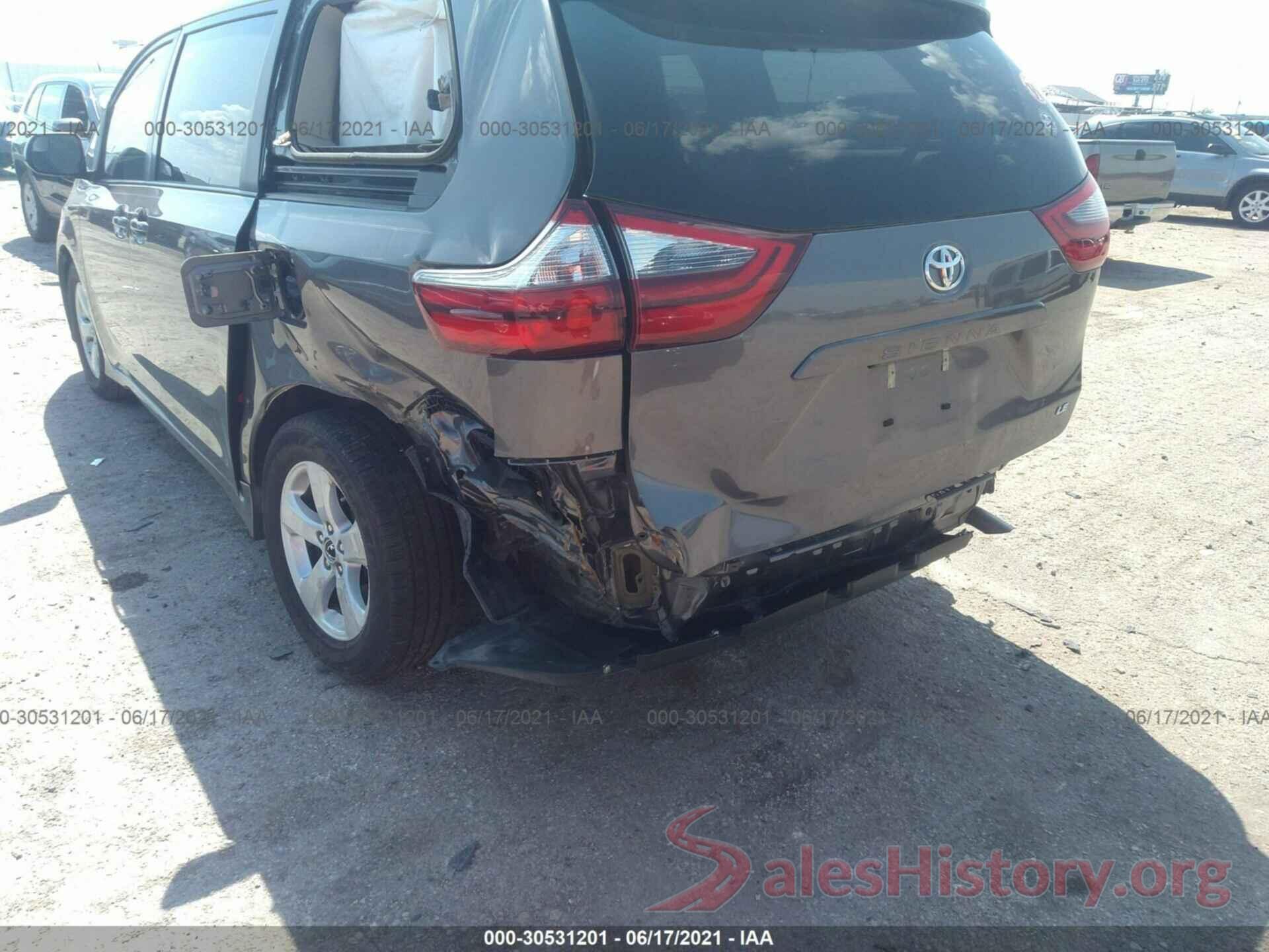 5TDKZ3DC3LS054303 2020 TOYOTA SIENNA