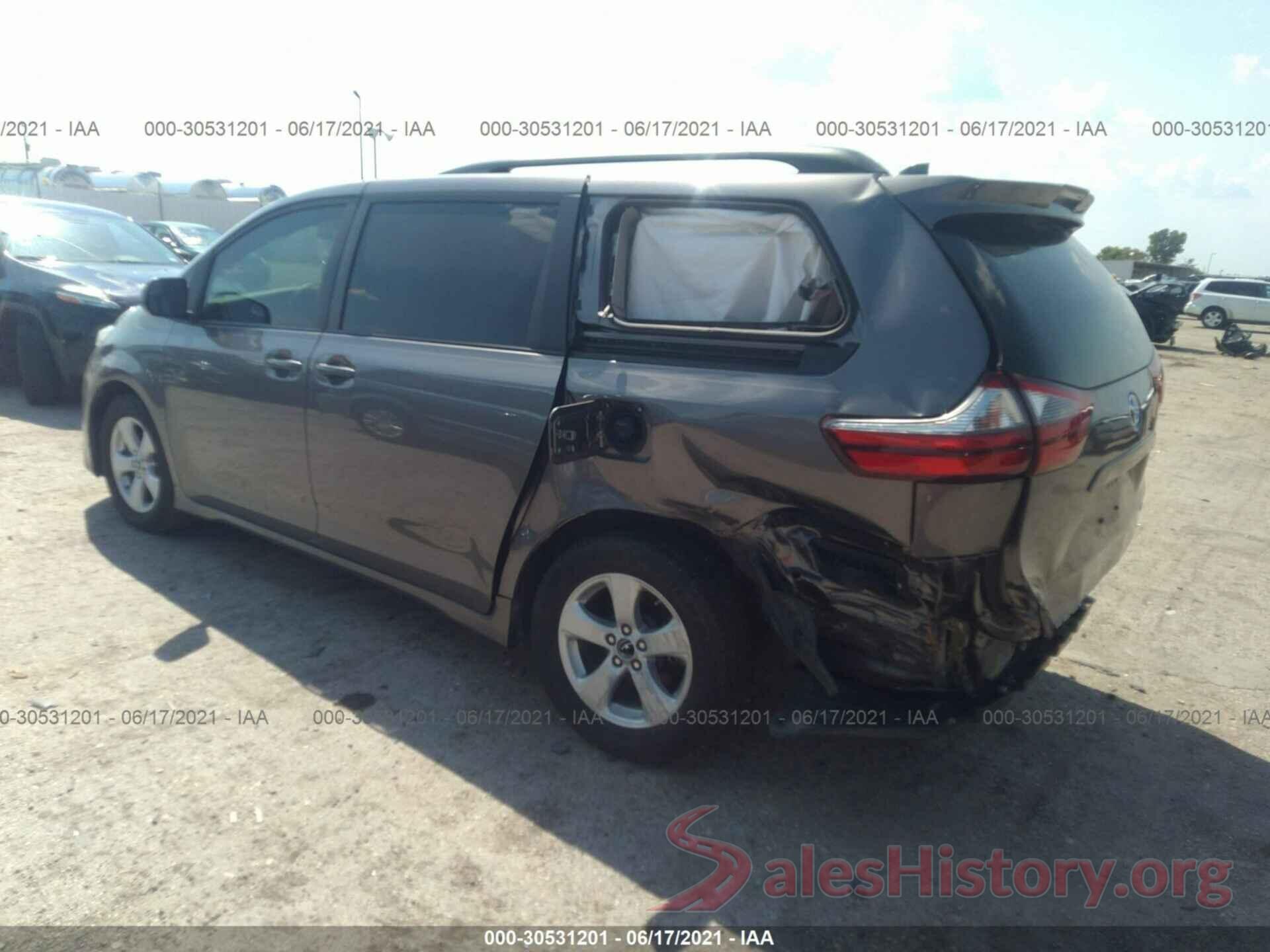 5TDKZ3DC3LS054303 2020 TOYOTA SIENNA