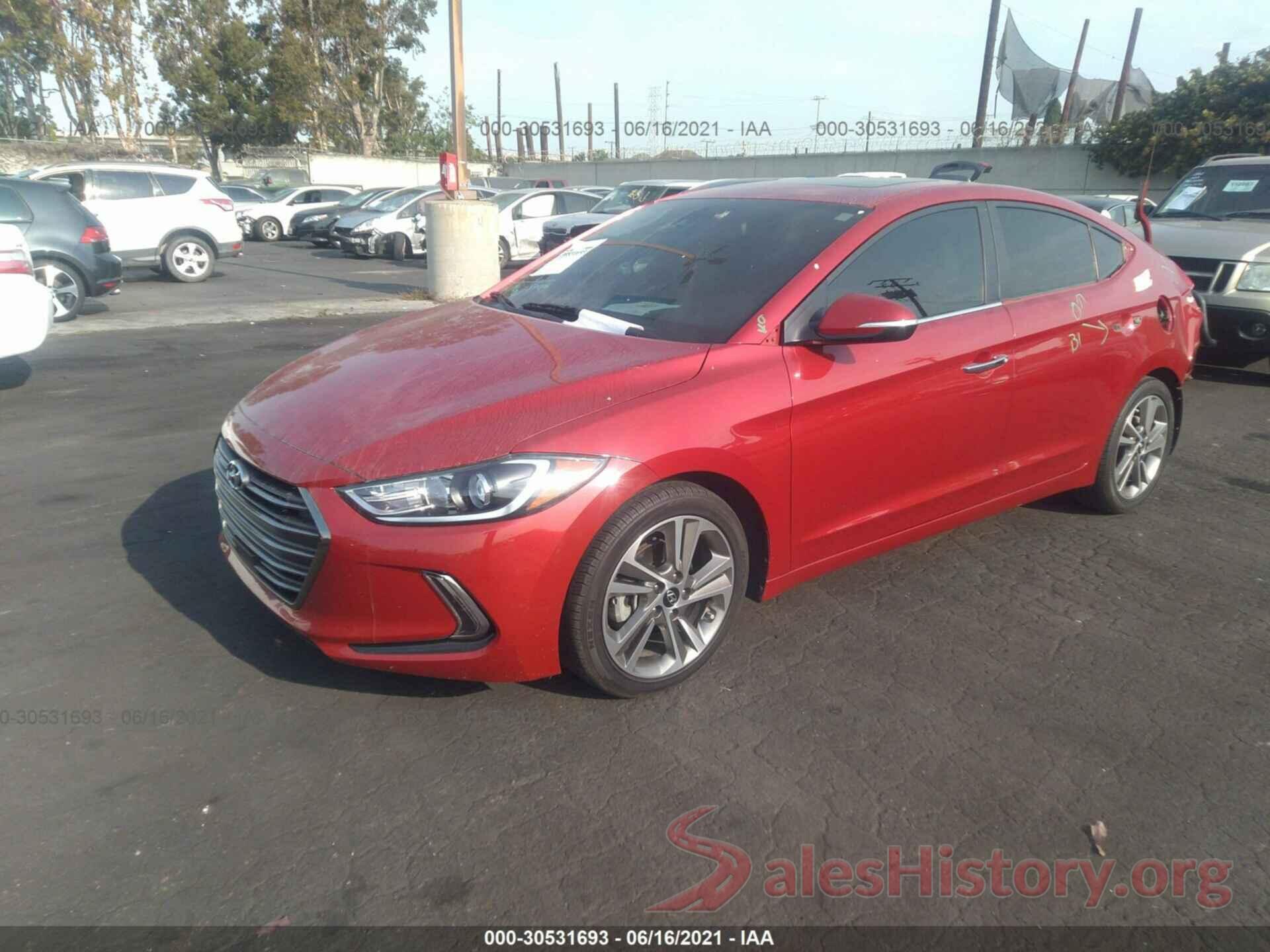 5NPD84LF3HH073167 2017 HYUNDAI ELANTRA