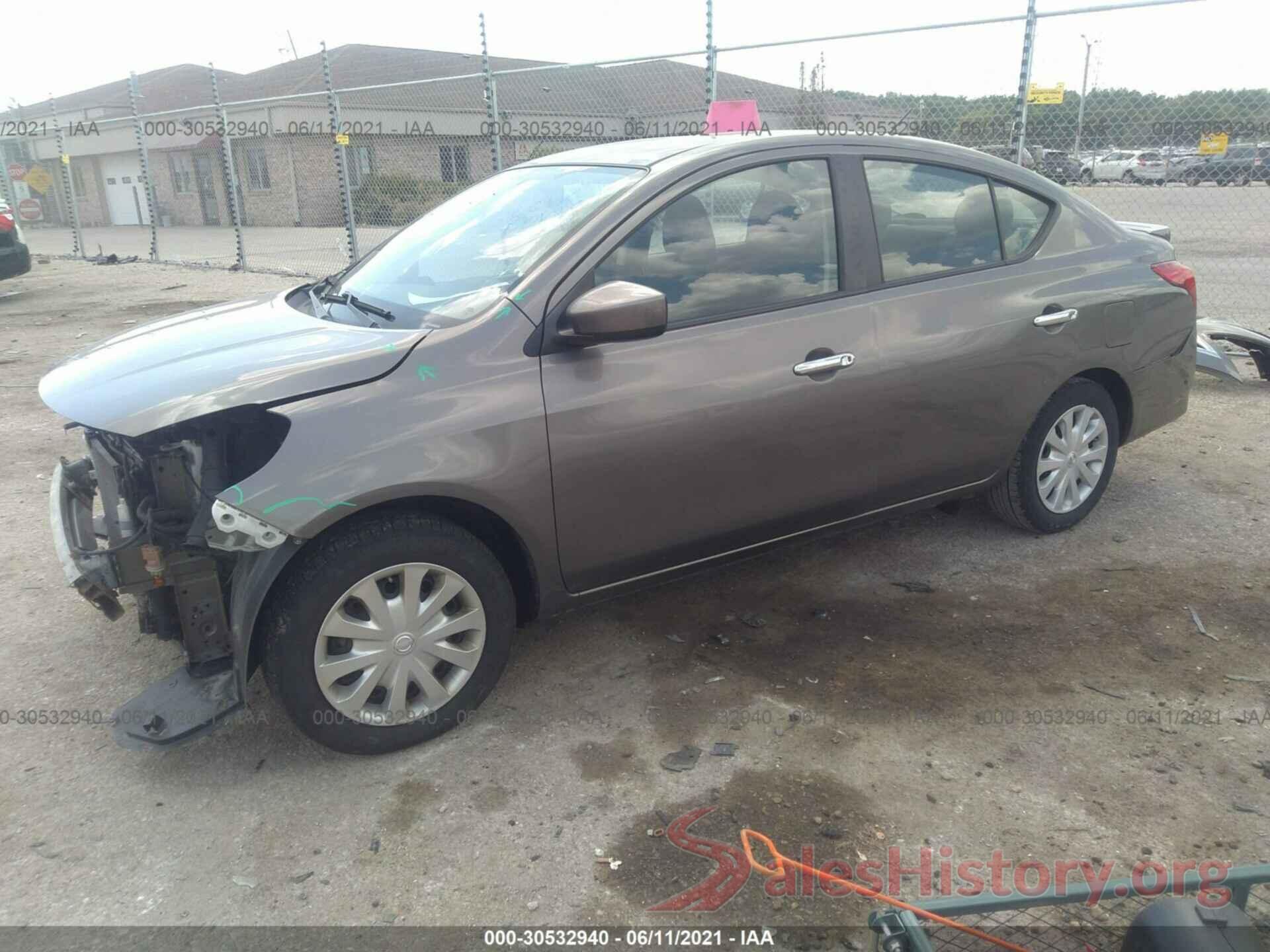 3N1CN7APXGL813333 2016 NISSAN VERSA