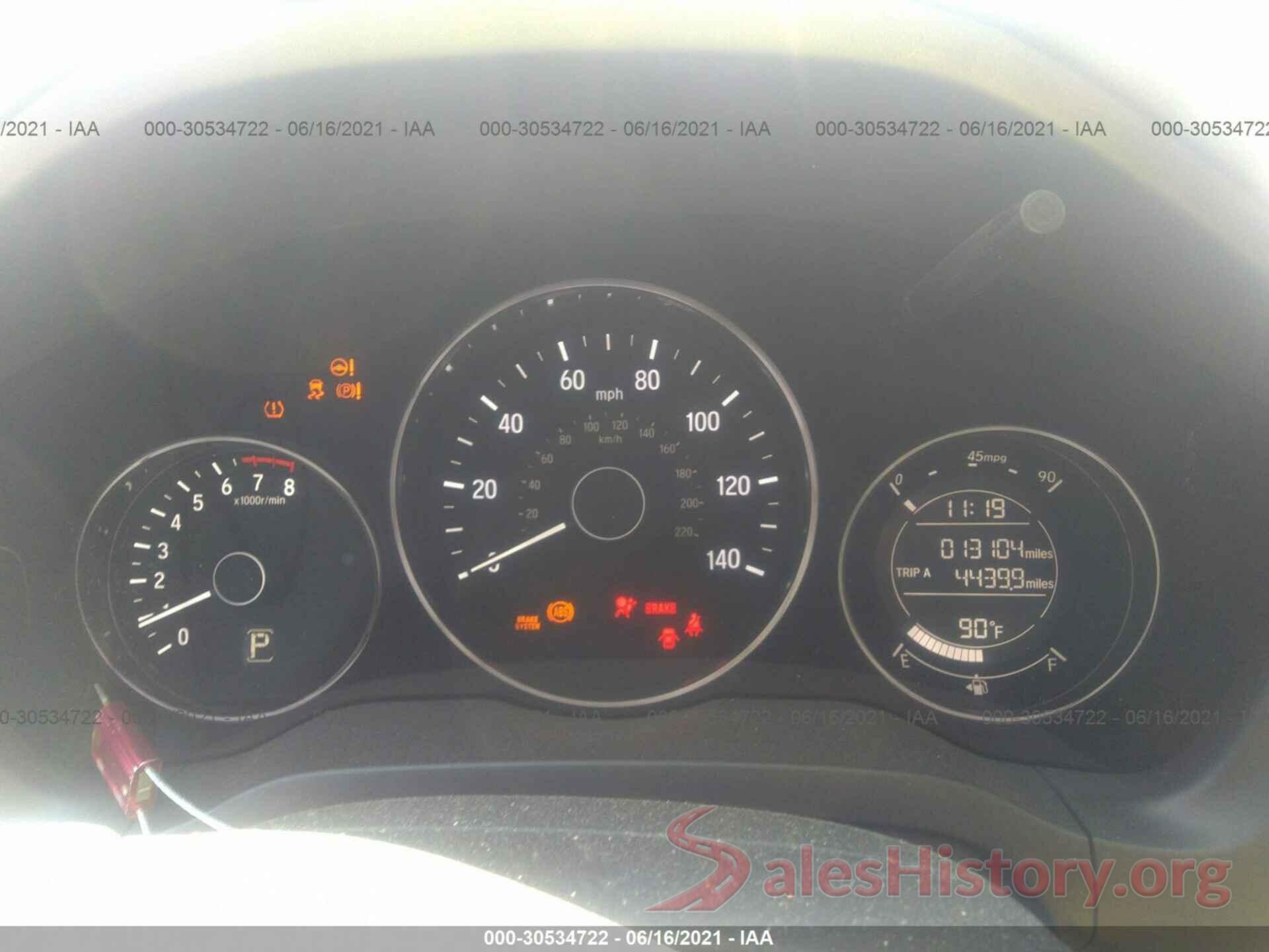 3CZRU6H37KM731869 2019 HONDA HR-V