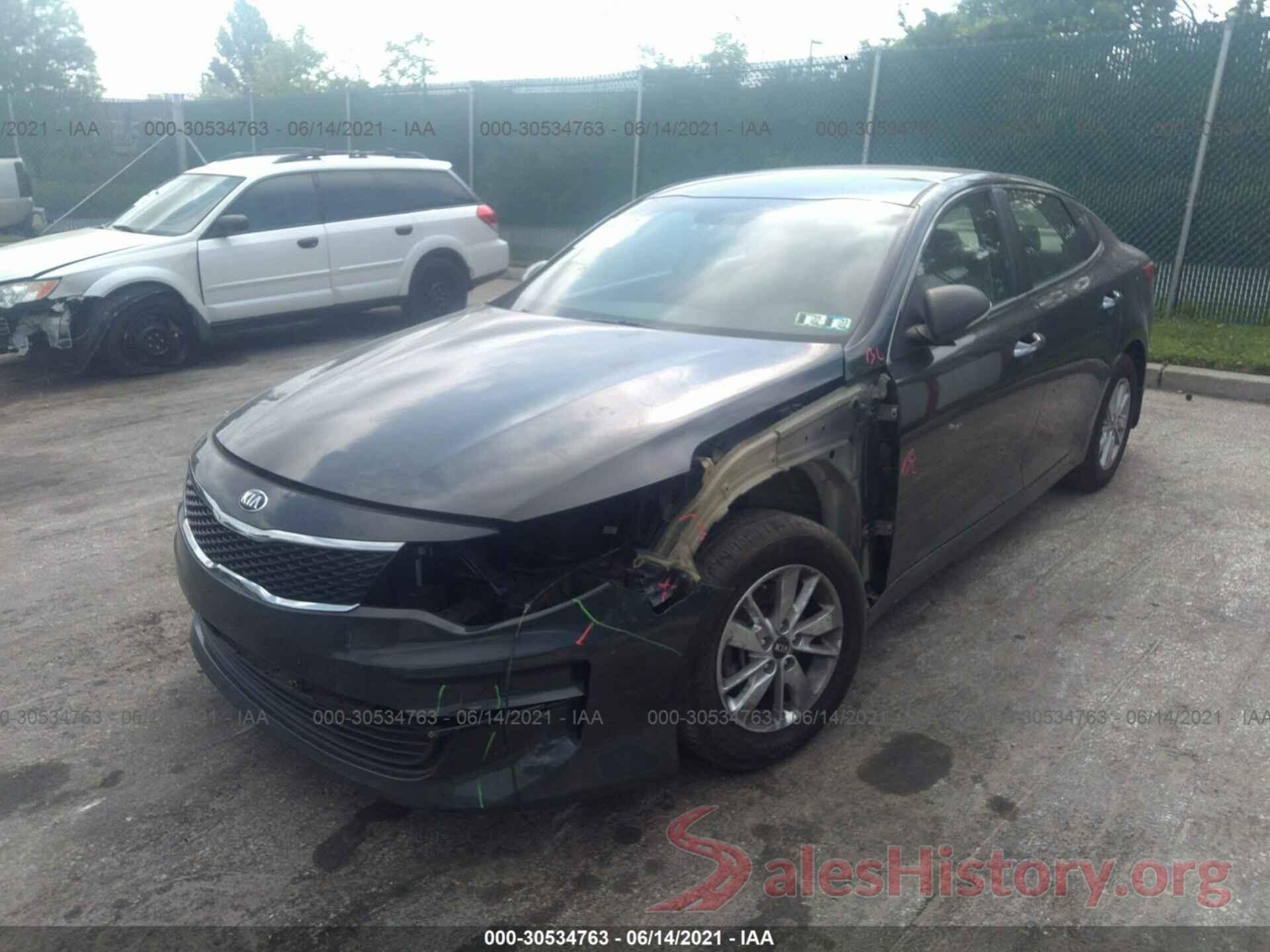 KNAGT4L37G5079406 2016 KIA OPTIMA