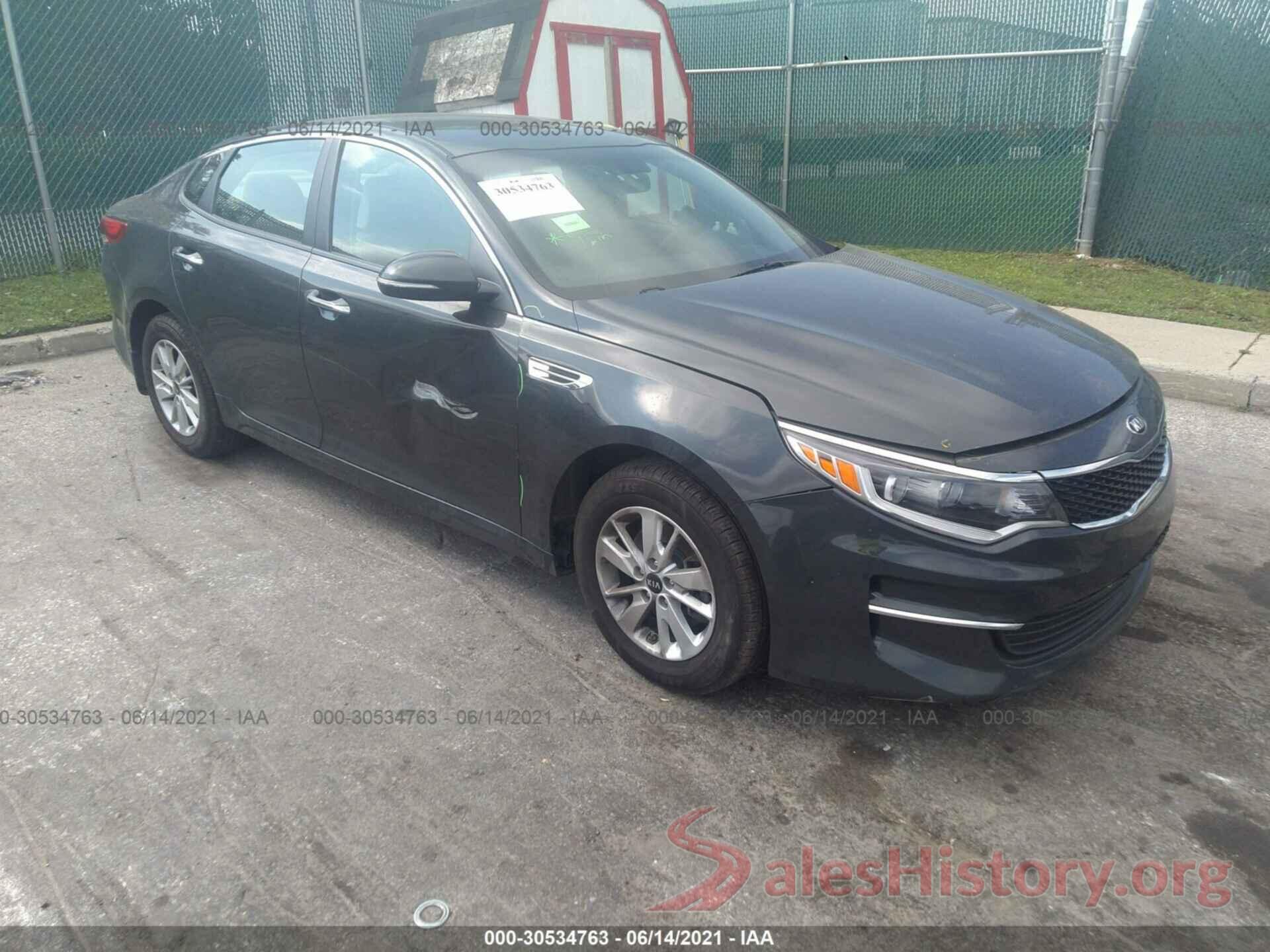 KNAGT4L37G5079406 2016 KIA OPTIMA