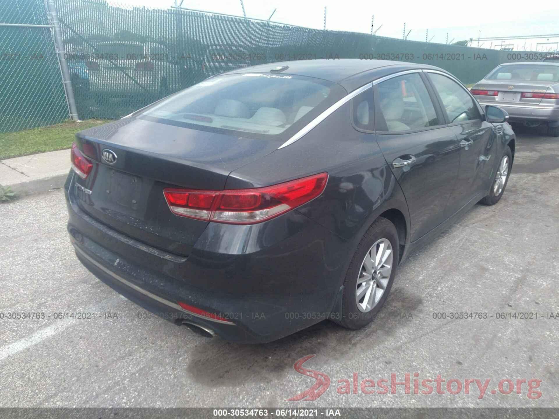 KNAGT4L37G5079406 2016 KIA OPTIMA