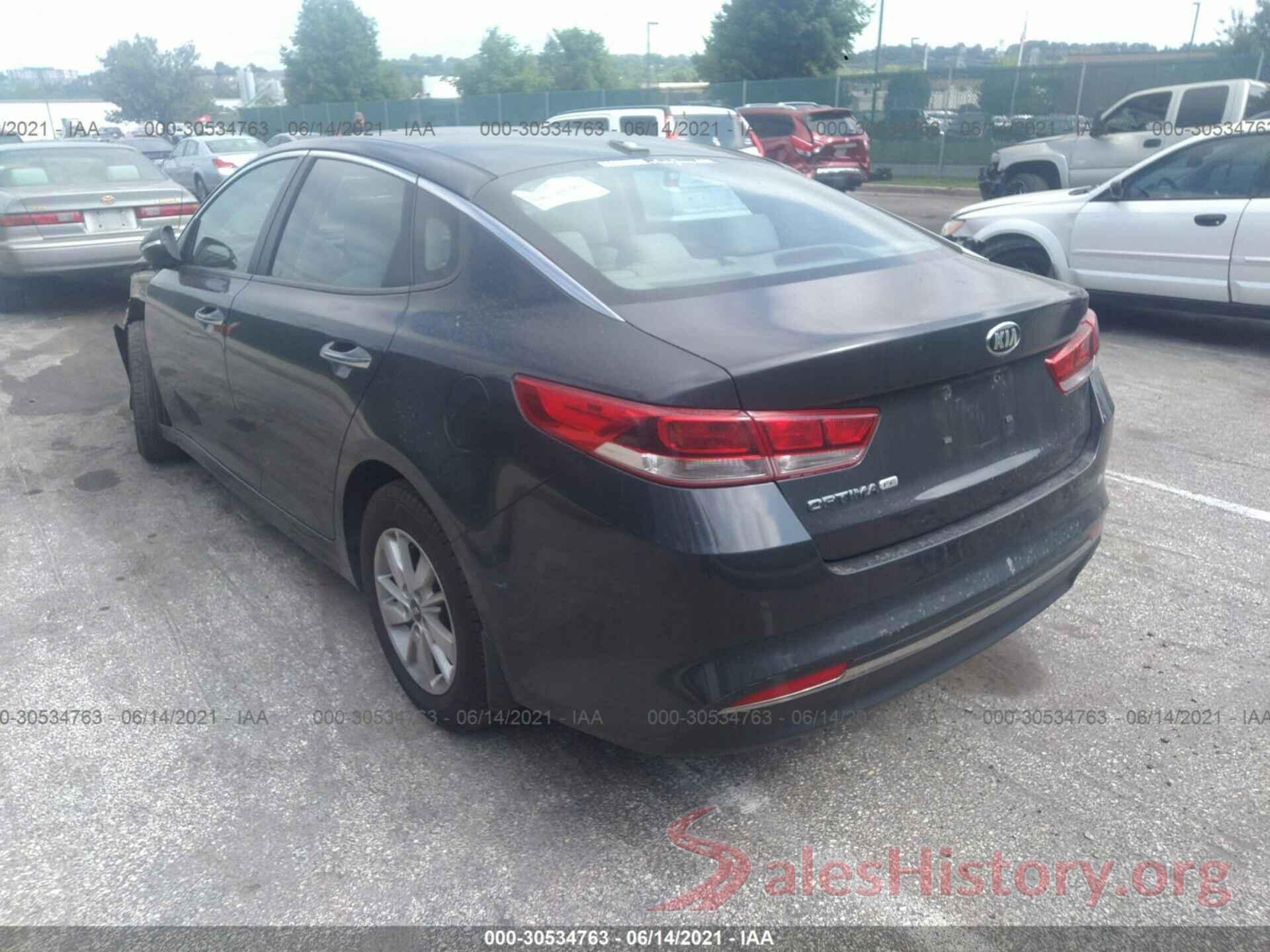 KNAGT4L37G5079406 2016 KIA OPTIMA