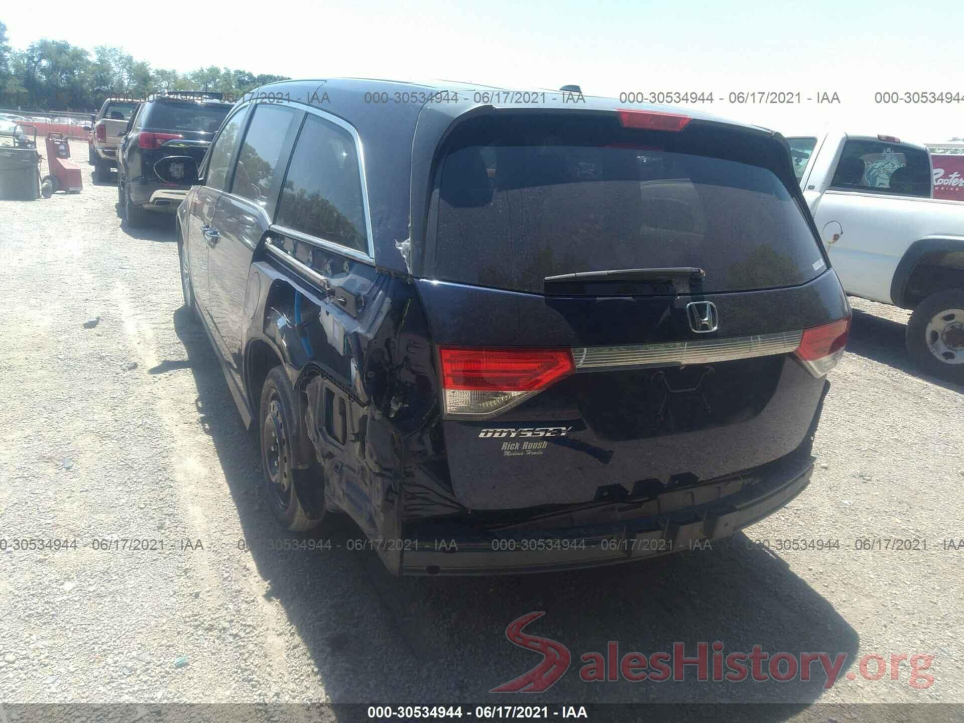 5FNRL5H66GB078962 2016 HONDA ODYSSEY