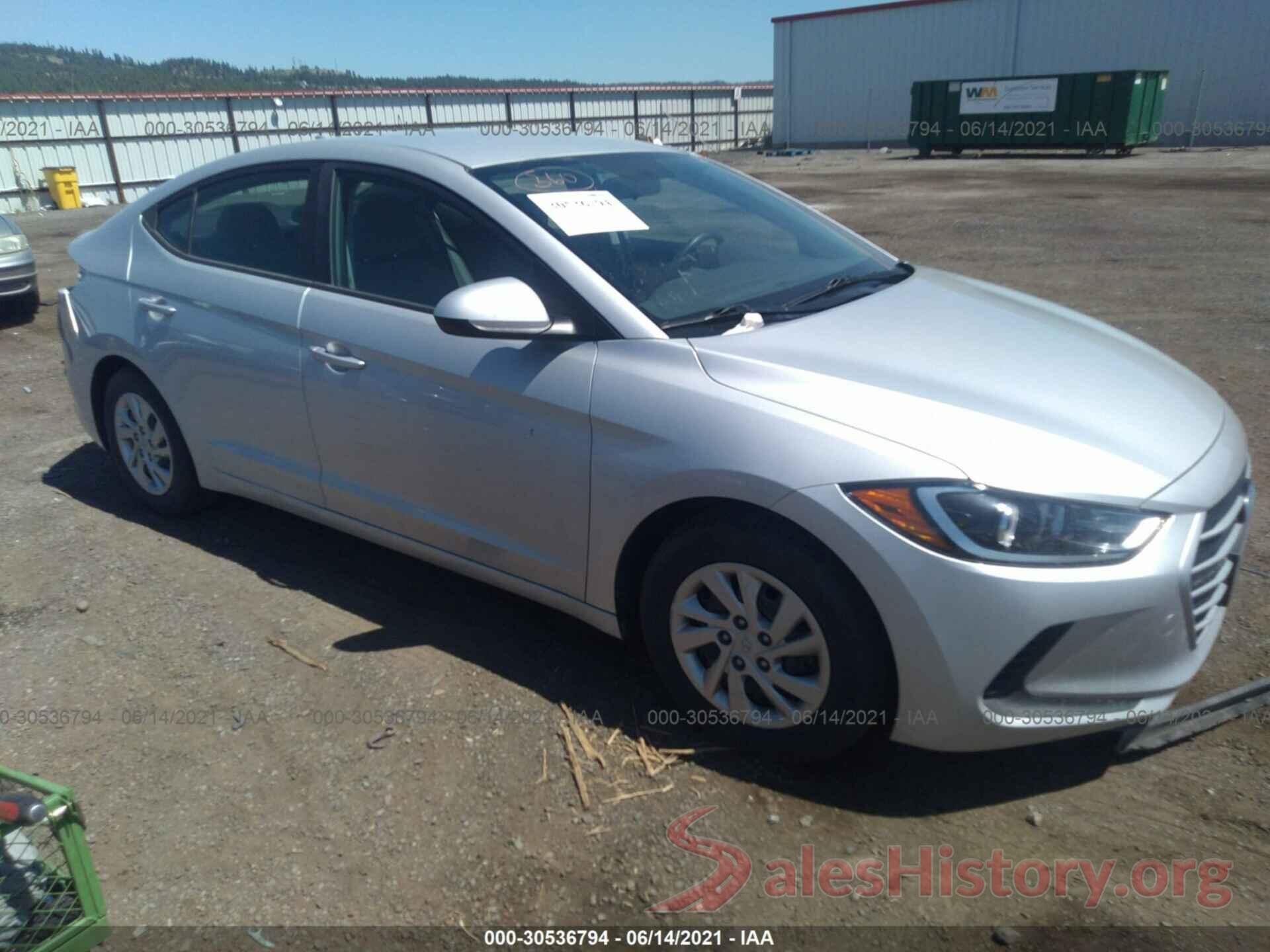 KMHD74LFXHU092206 2017 HYUNDAI ELANTRA