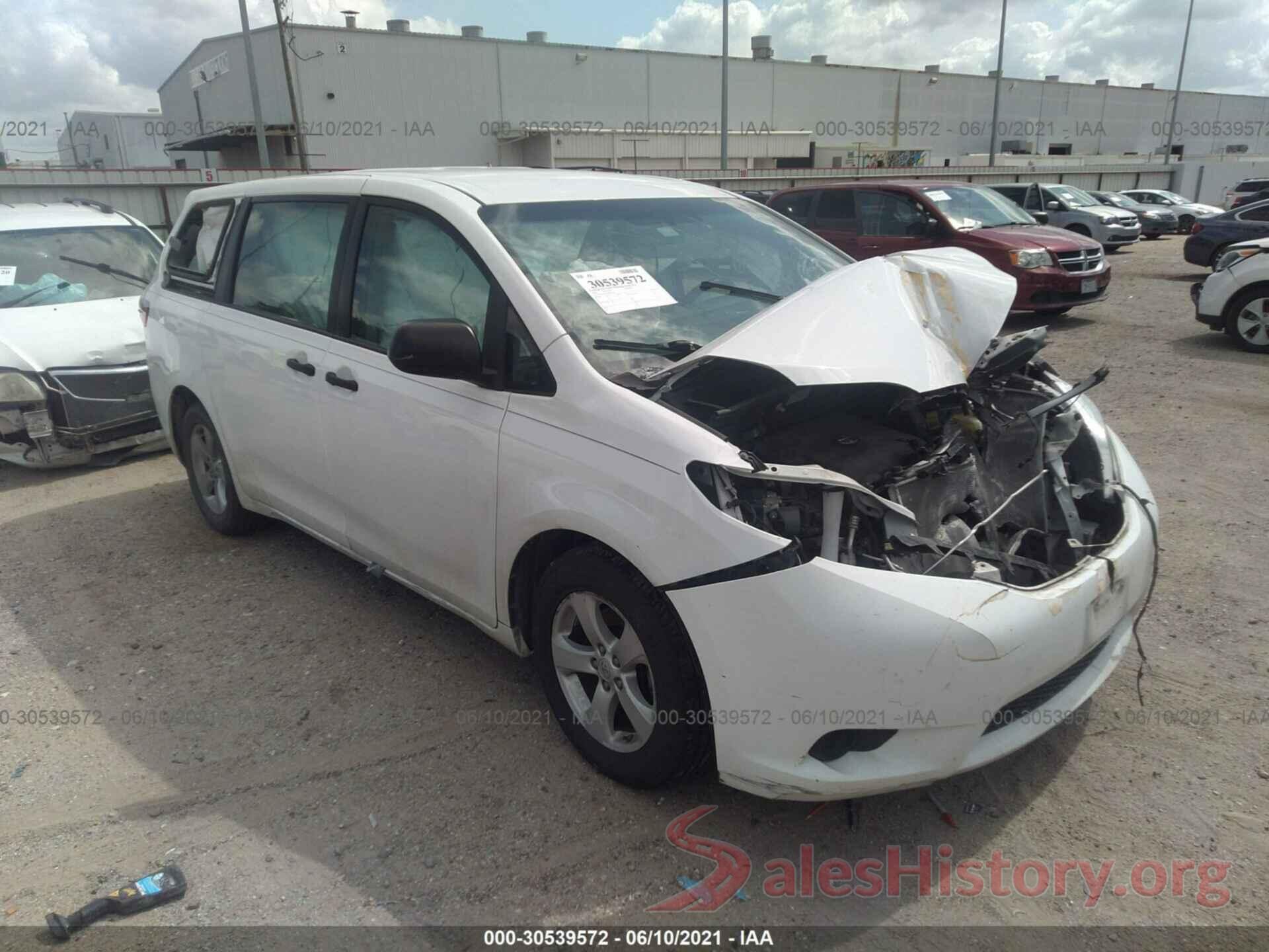 5TDZK3DC2GS765564 2016 TOYOTA SIENNA