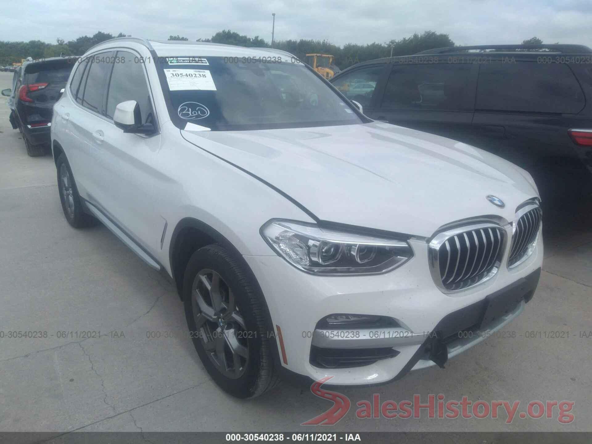 5UXTY3C05M9F20264 2021 BMW X3