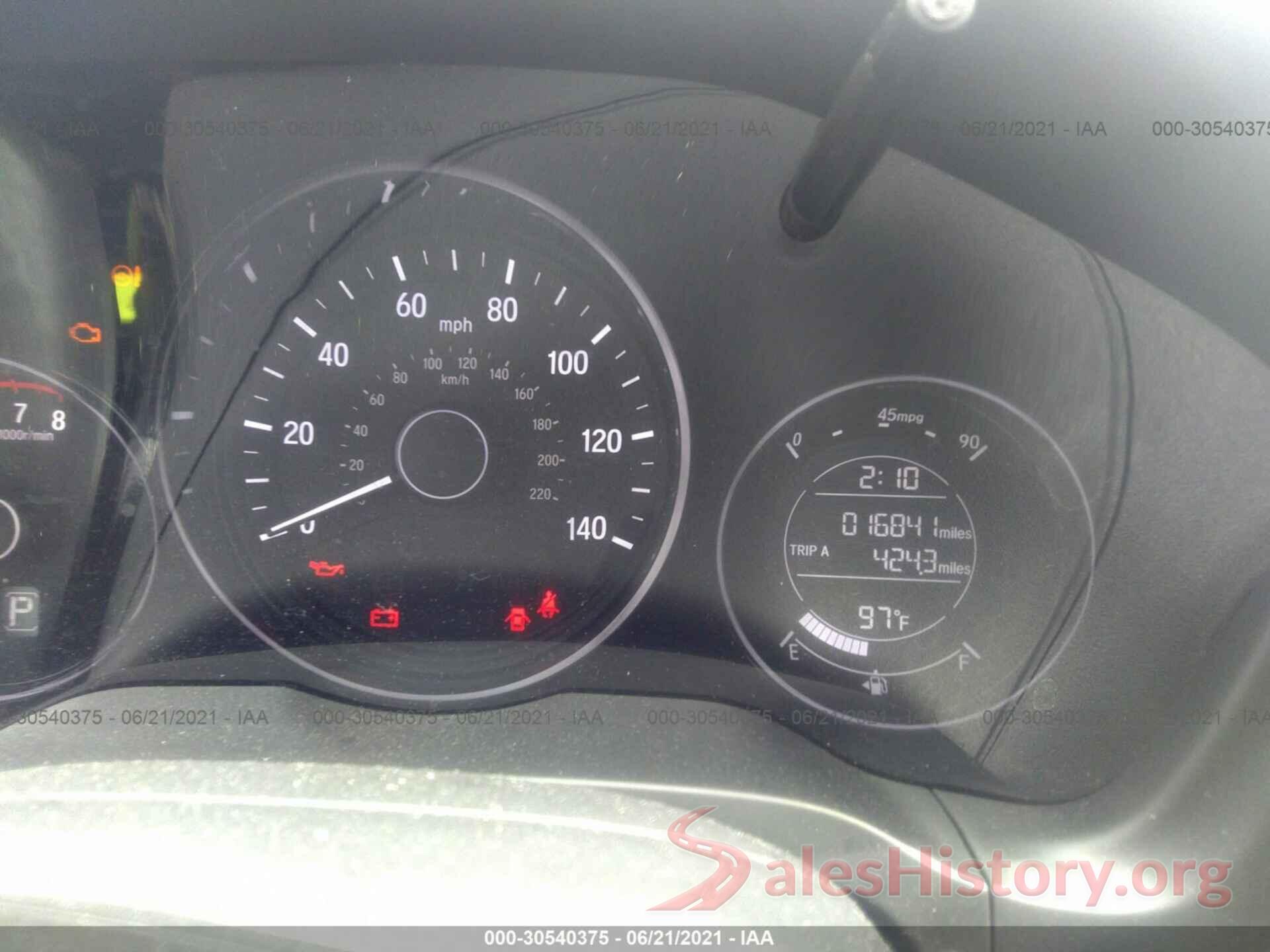 3CZRU6H32KG734175 2019 HONDA HR-V