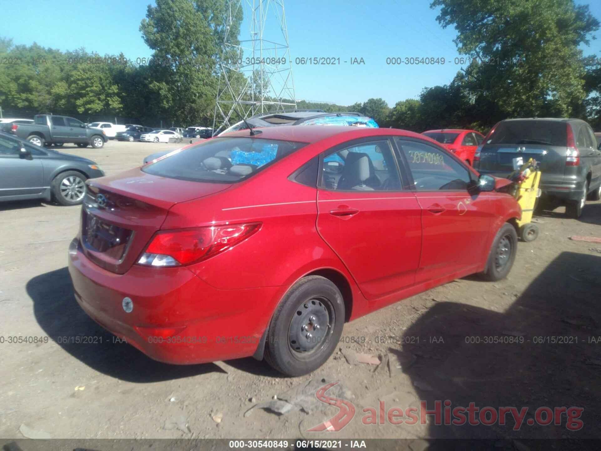 KMHCT4AE6GU064340 2016 HYUNDAI ACCENT