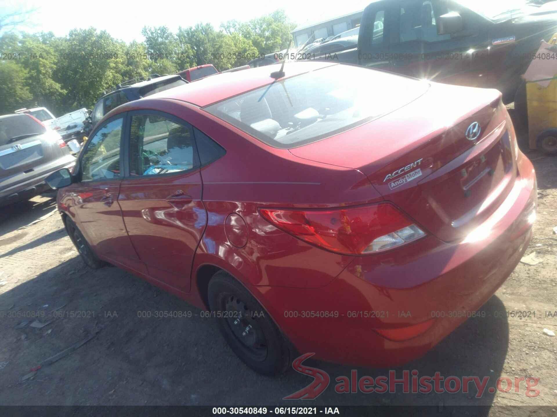 KMHCT4AE6GU064340 2016 HYUNDAI ACCENT